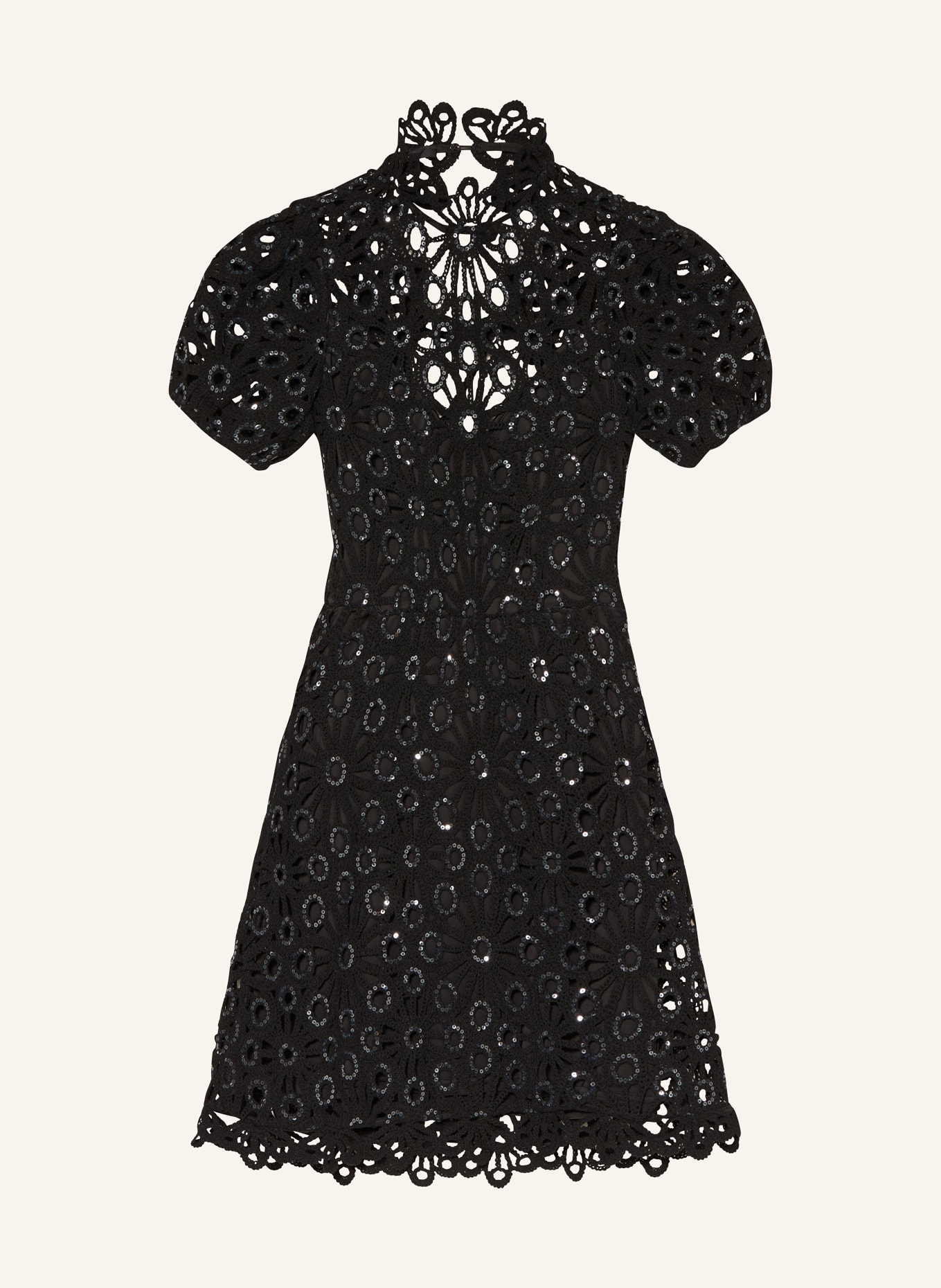 maje Kleid mit Pailletten, Farbe: SCHWARZ (Bild 1)
