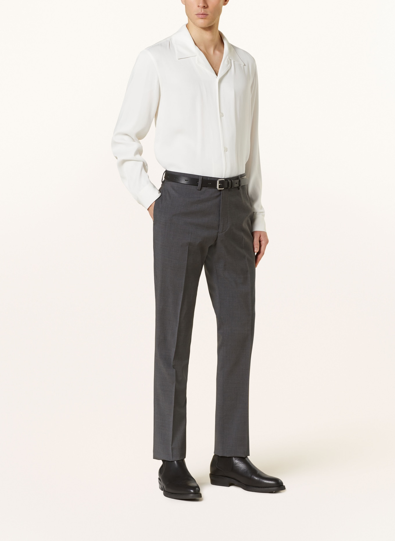 SANDRO Spodnie garniturowe slim fit, Kolor: 21 MOCKED GREY (Obrazek 3)