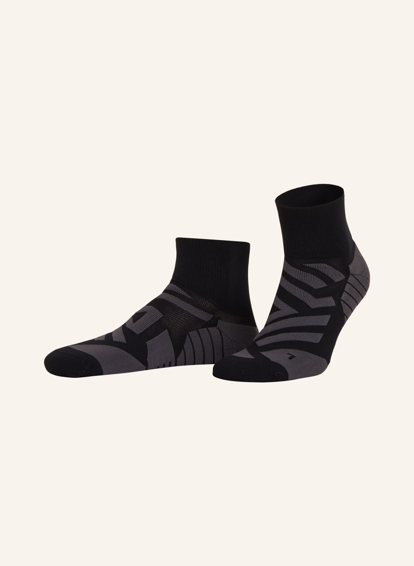 On Running socks PERFORMANCE MID SOCK, Color: 00825 BLACK | SHADOW (Image 1)