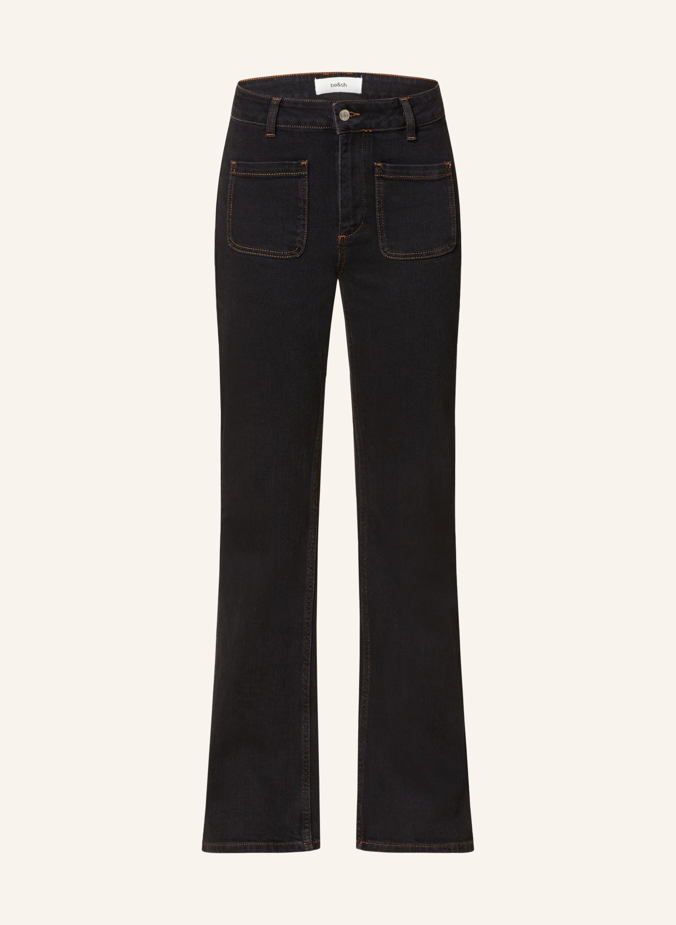 ba&sh Straight Jeans ROSS, Farbe: BLACK BLACKSTONE (Bild 1)
