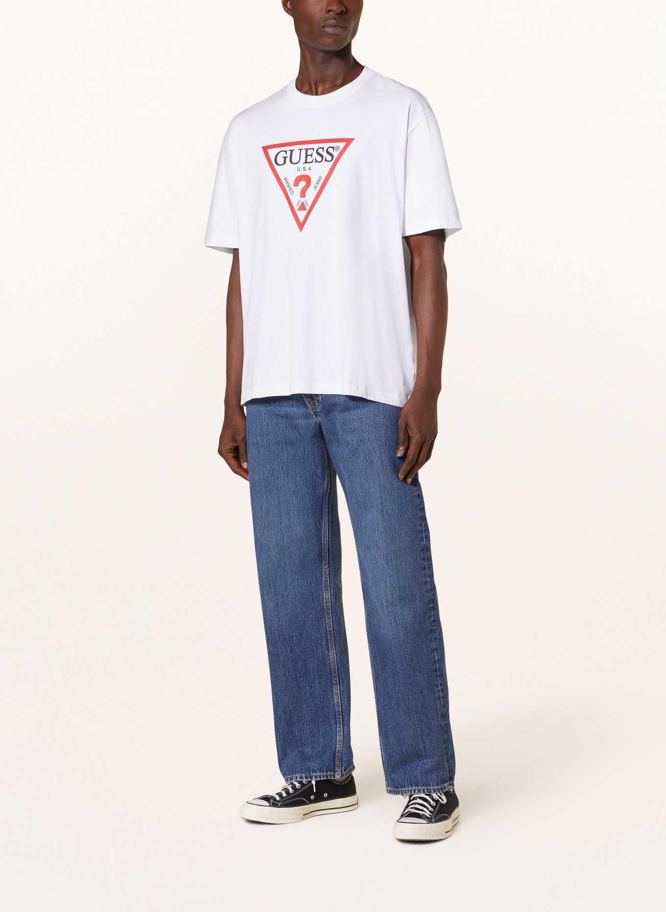 GUESS JEANS T-shirt, Color: WHITE (Image 2)