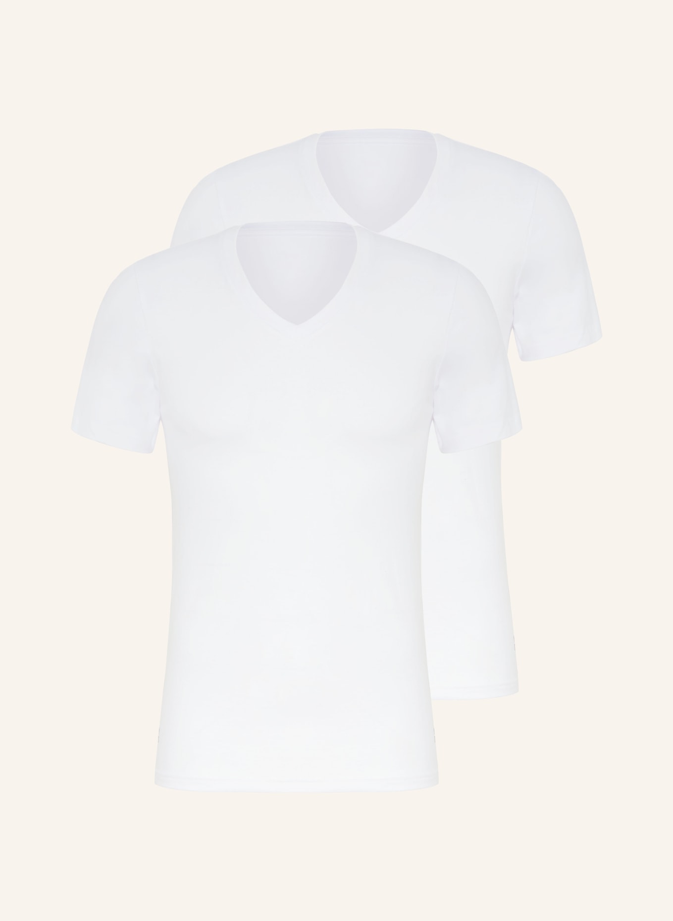Marc O'Polo 2-pack V-neck shirts, Color: WHITE (Image 1)