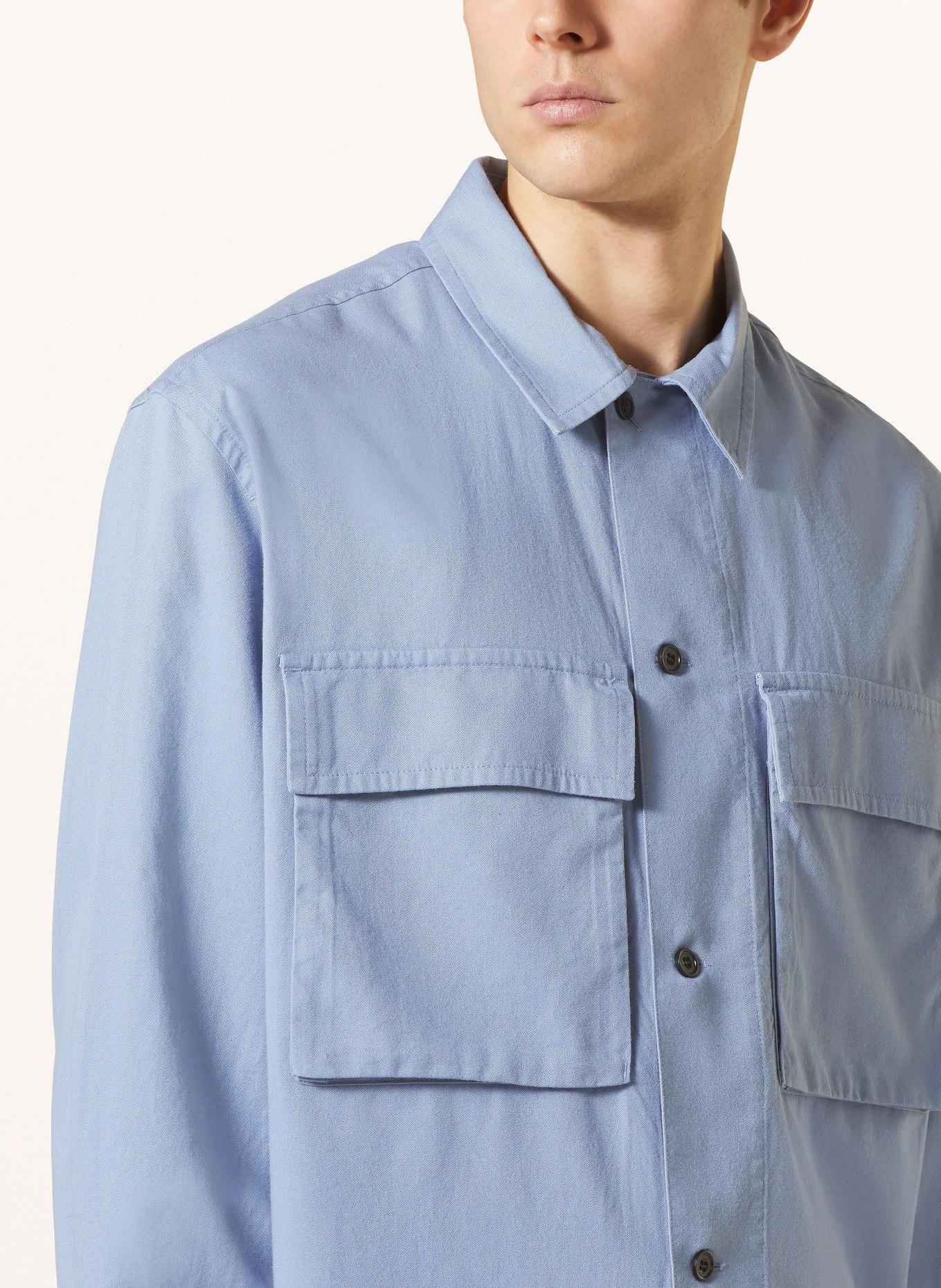 COS Shirt oversized fit, Color: BLUE (Image 4)