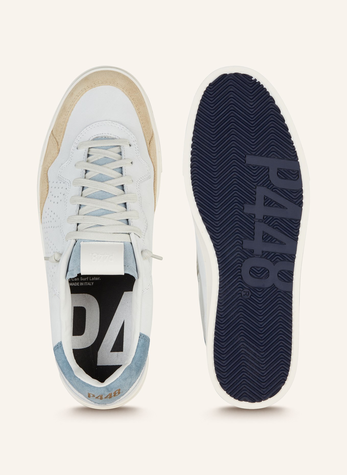 P448 Sneaker BALI, Farbe: HELLBLAU/ HELLBRAUN (Bild 5)