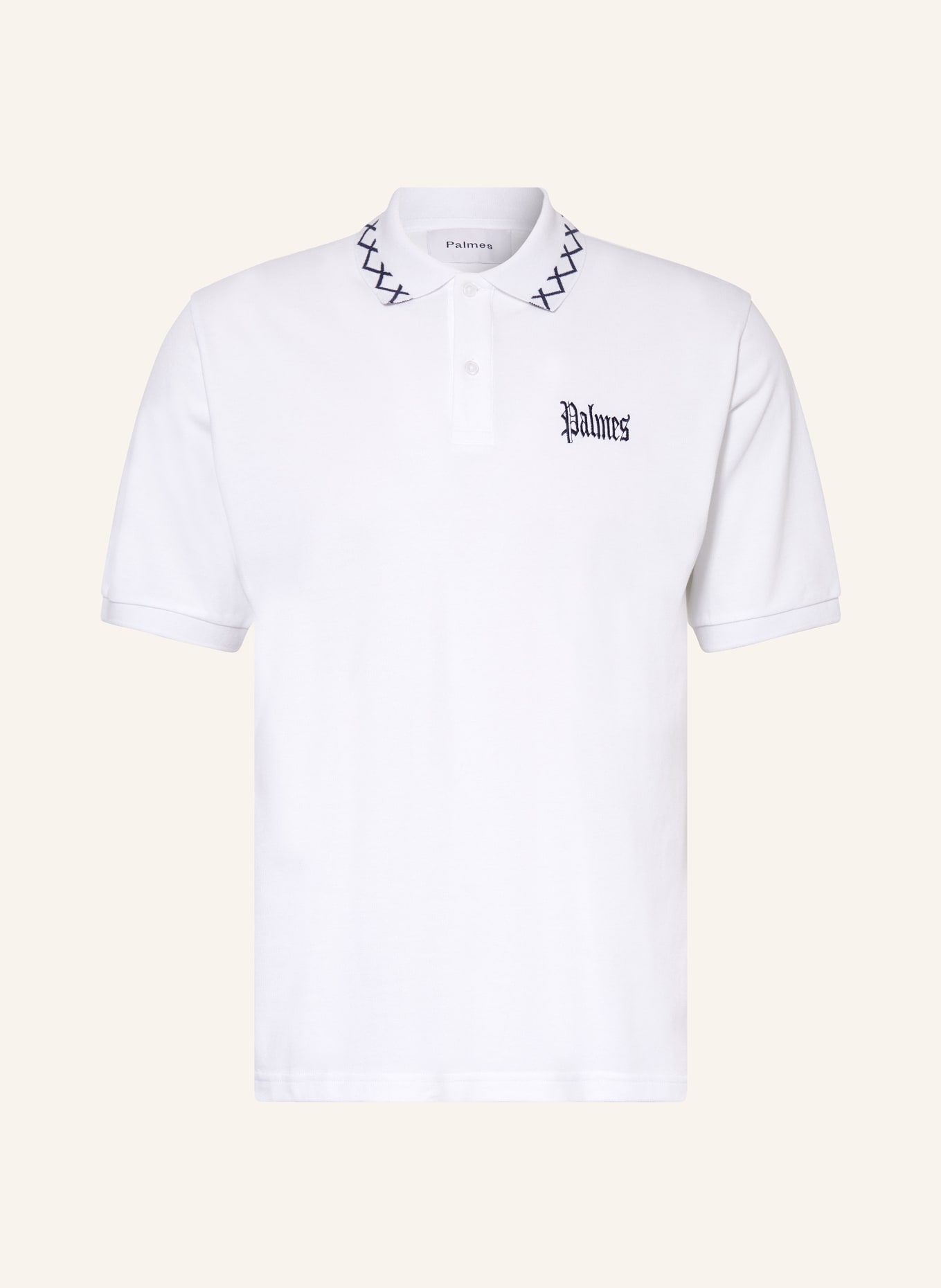 Palmes Piqué-Poloshirt SPENCER, Farbe: WEISS (Bild 1)