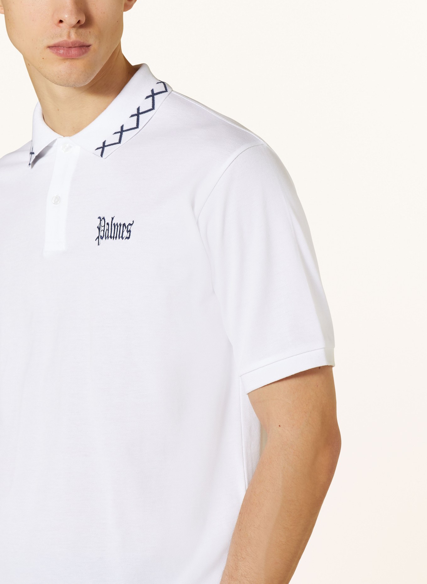 Palmes Piqué polo shirt SPENCER, Color: WHITE (Image 4)