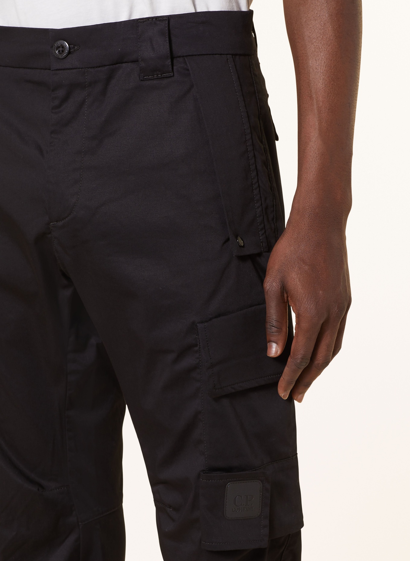 C.P. COMPANY Cargo pants ergonomic fit, Color: BLACK (Image 5)