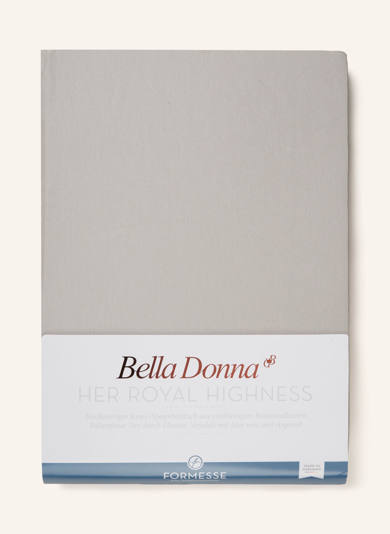 FORMESSE Prześcieradło z gumką BELLA DONNA ALTO: JASNOCZARY