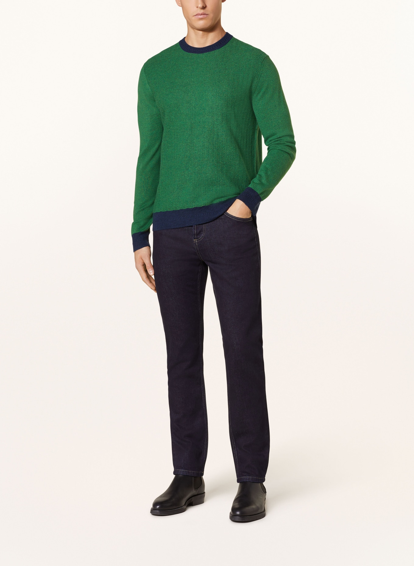 TED BAKER Pullover CAPAB, Farbe: GRÜN/ DUNKELBLAU (Bild 2)