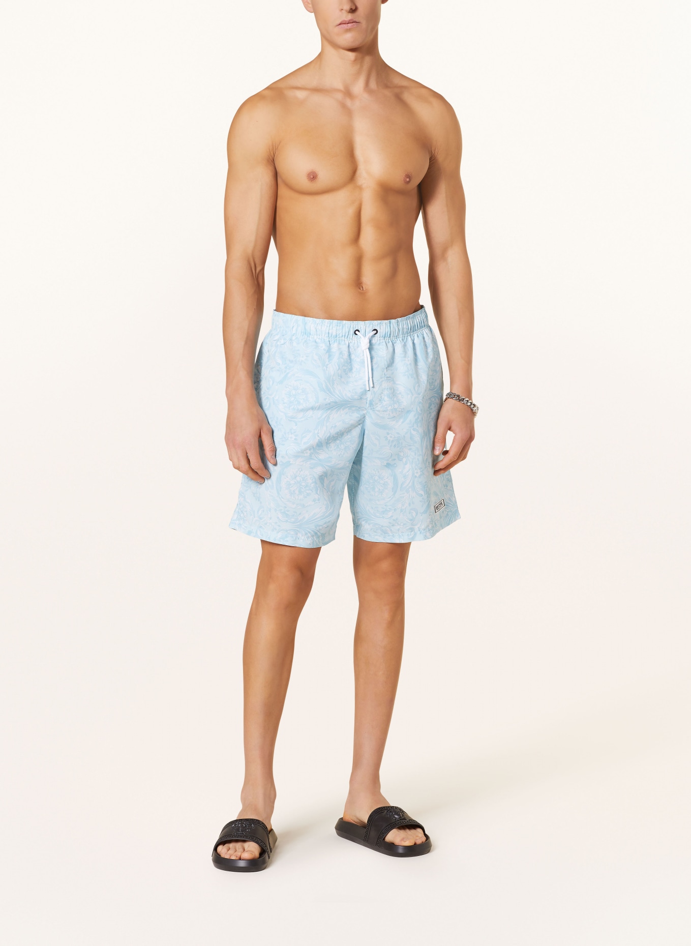 VERSACE Swim shorts, Color: LIGHT BLUE (Image 2)