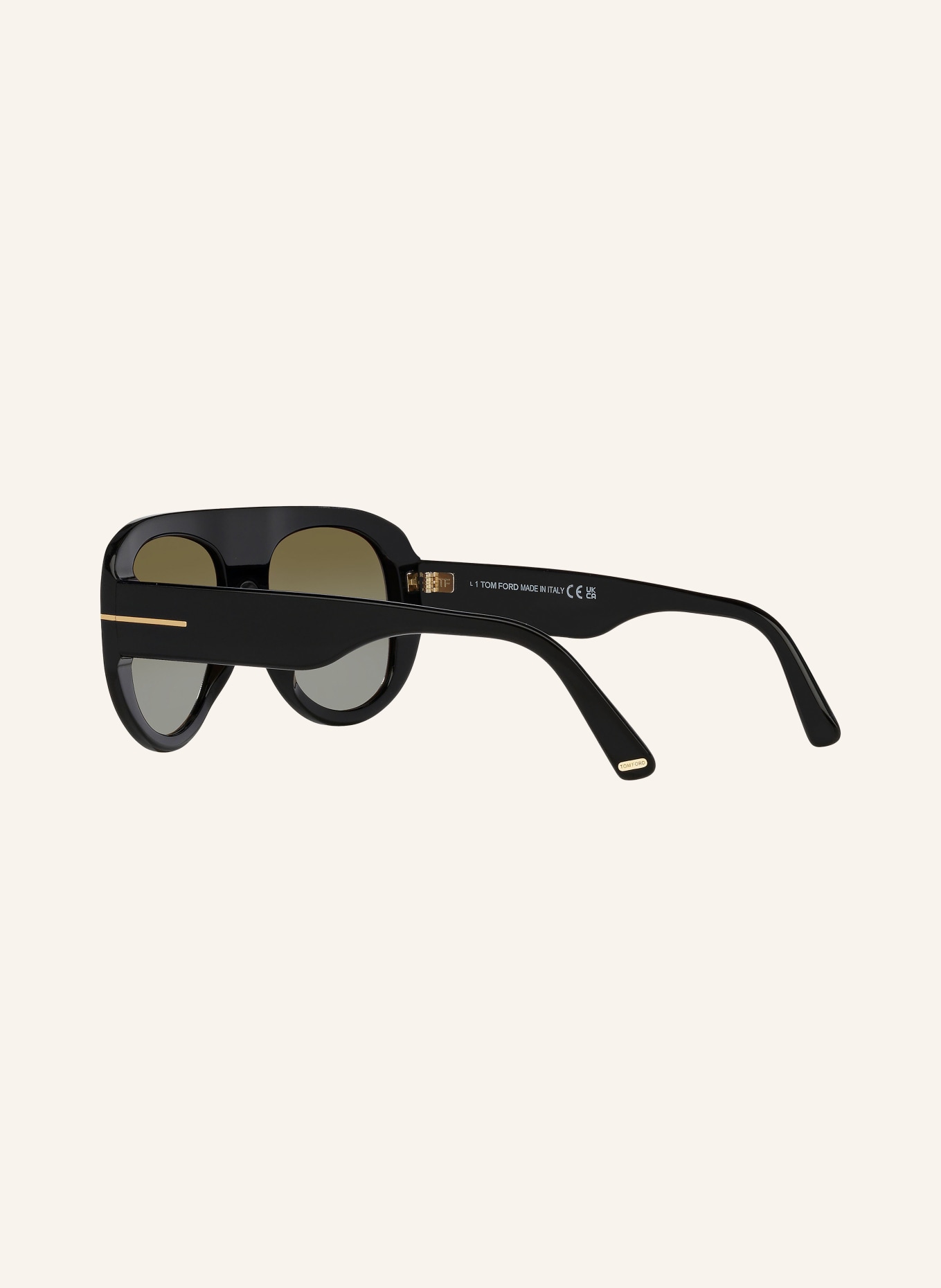TOM FORD Sunglasses TR001779 CECIL, Color: 1330D7 - BLACK/BROWN MIRRORED (Image 4)