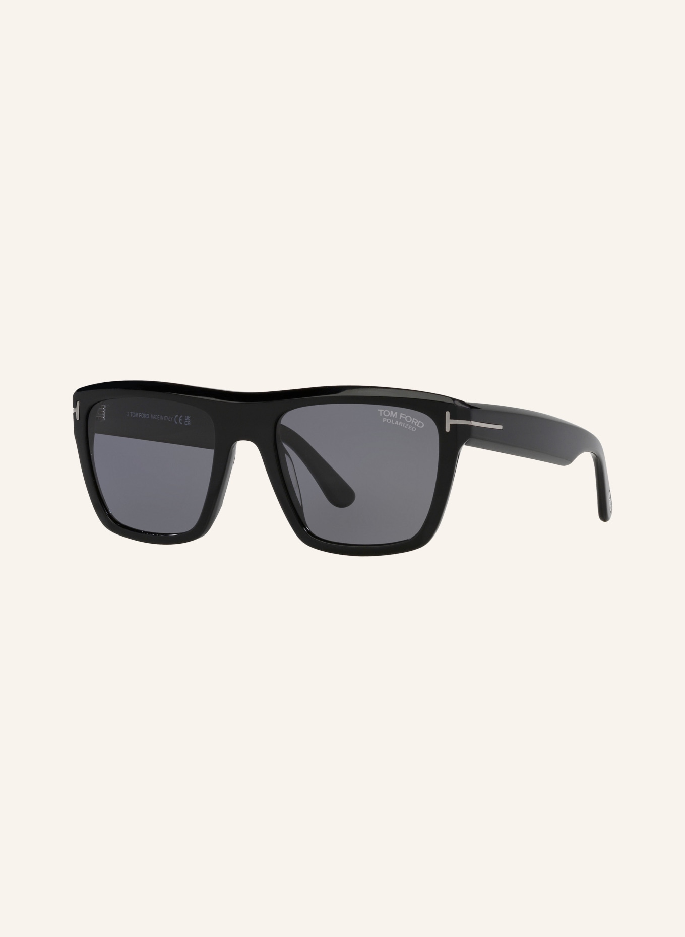 TOM FORD Sunglasses TR001778 ALBERTO, Color: 1330M1 - BLACK/ GRAY POLARIZED (Image 1)