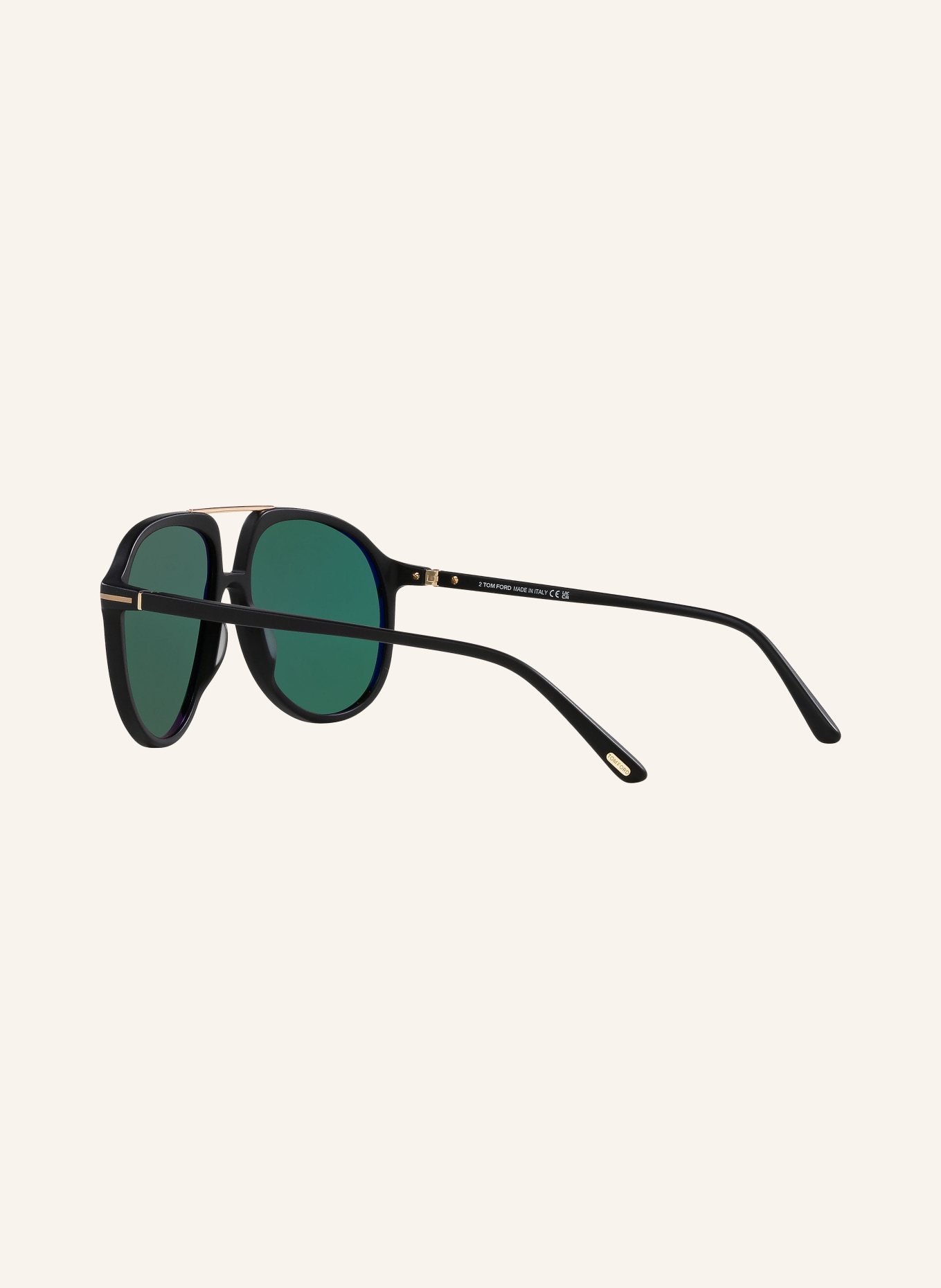TOM FORD Sunglasses TR001780 ARCHIE, Color: 1220J1 - BLACK MATTE/ GREEN (Image 4)