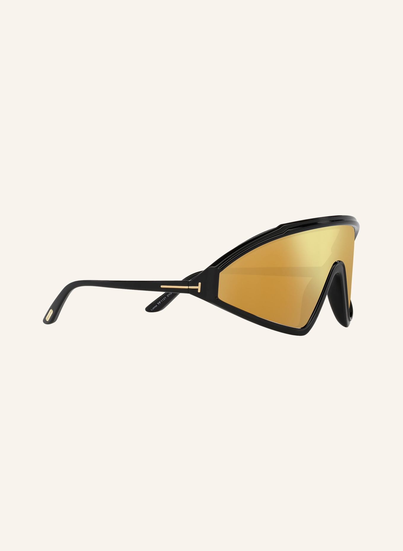 TOM FORD Sunglasses LORNA TR001794, Color: 1330D7 - BLACK/ YELLOW MIRRORED (Image 3)