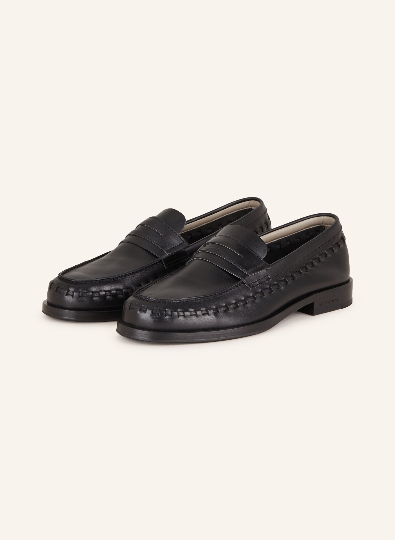ALLSAINTS Penny loafers SAMMY, Color: BLACK (Image 1)