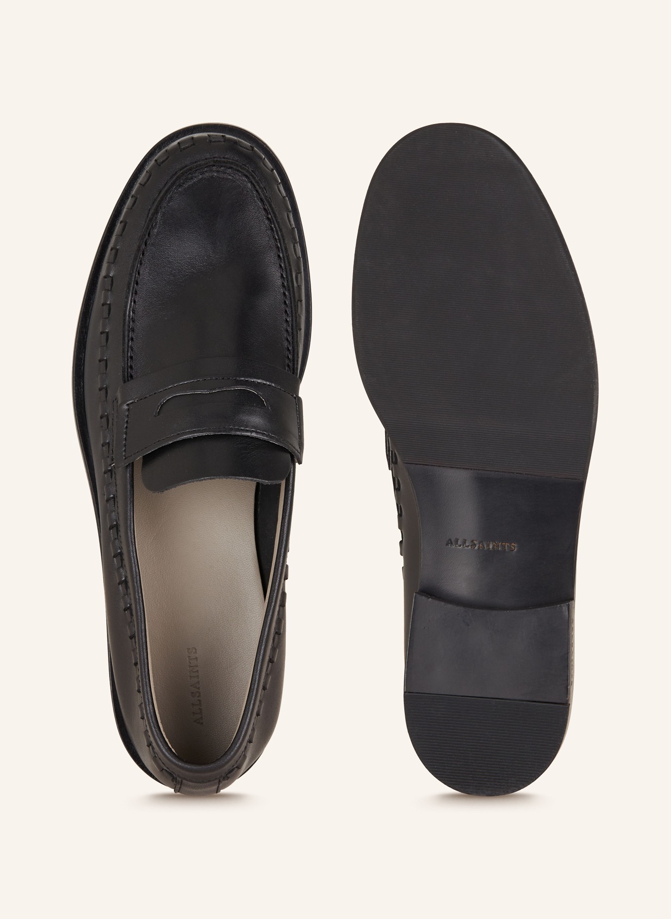 ALLSAINTS Penny loafers SAMMY, Color: BLACK (Image 5)
