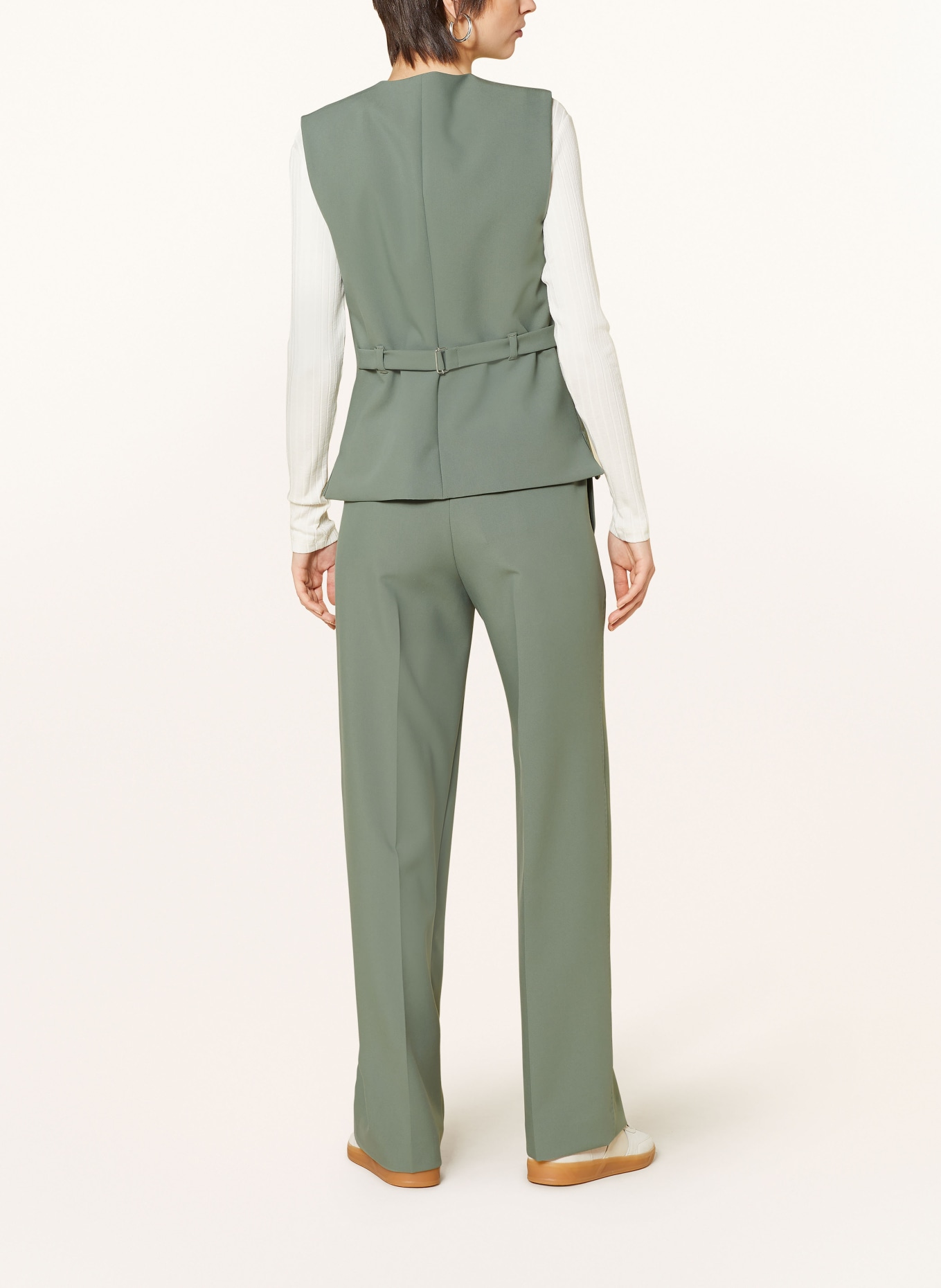 VANILIA Blazer vest, Color: DARK GREEN (Image 3)