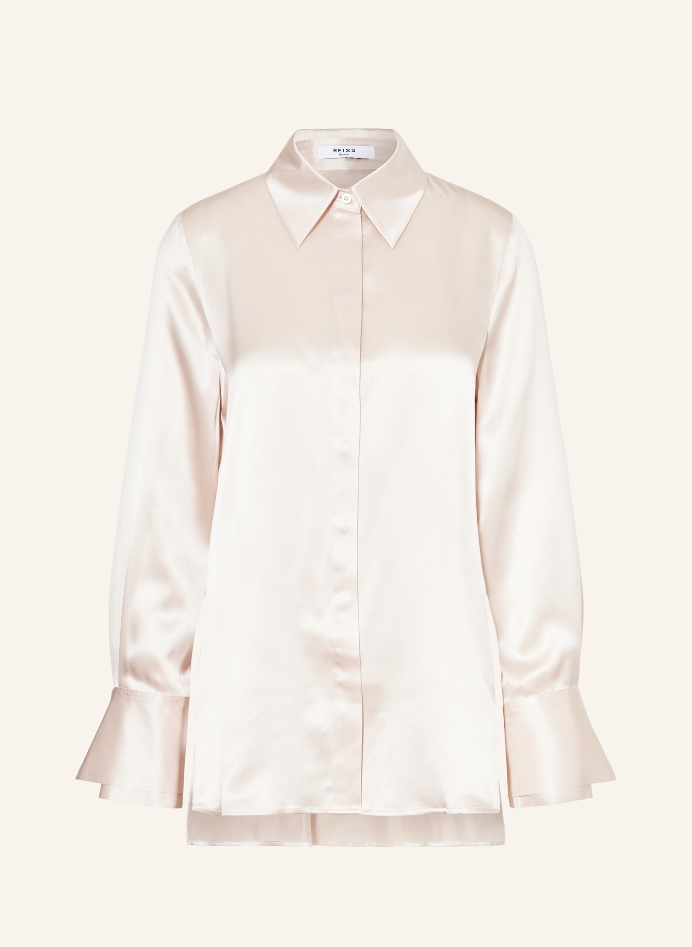 REISS Shirt blouse IRINA in silk, Color: NUDE (Image 1)