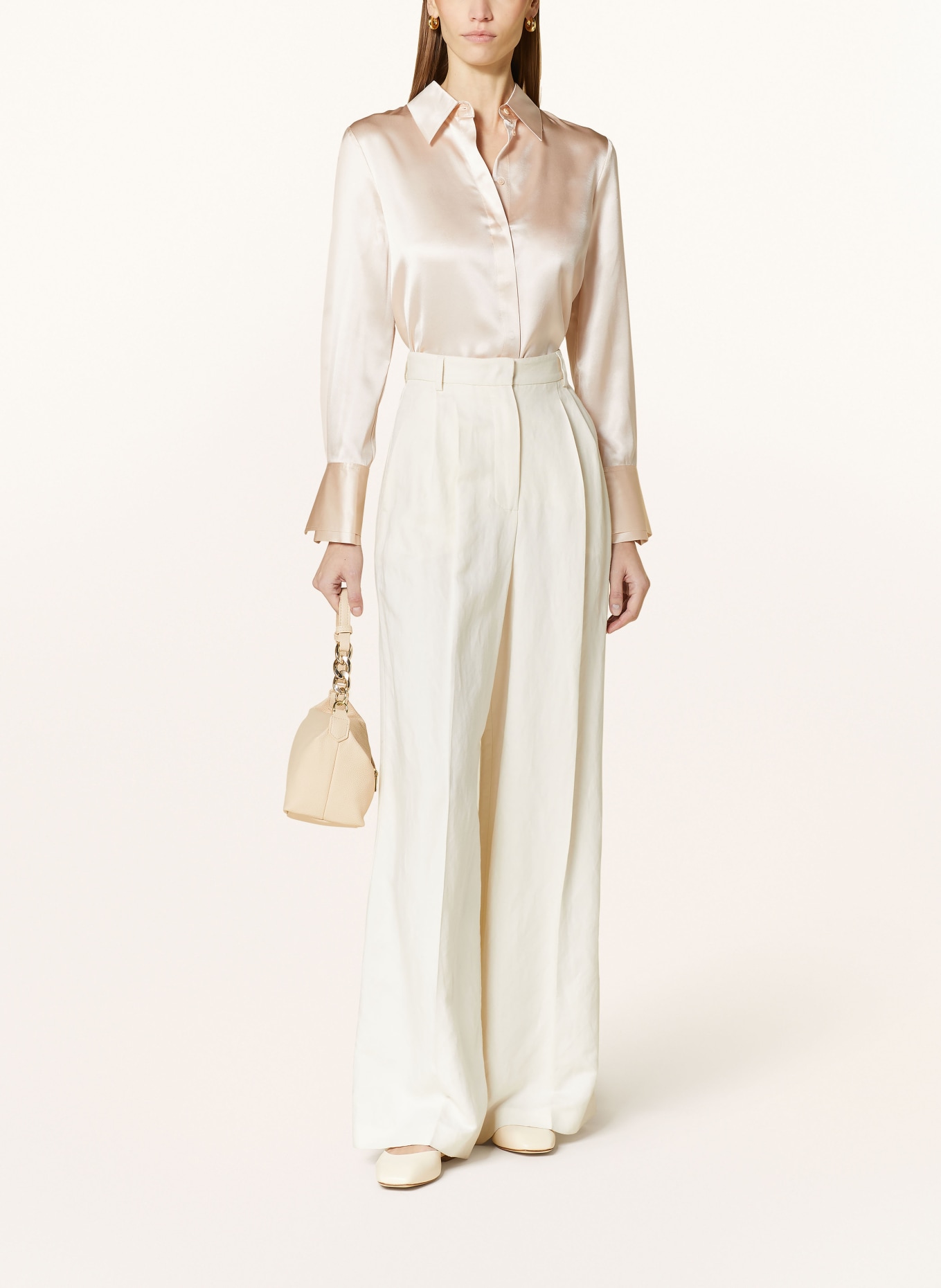 REISS Shirt blouse IRINA in silk, Color: NUDE (Image 2)