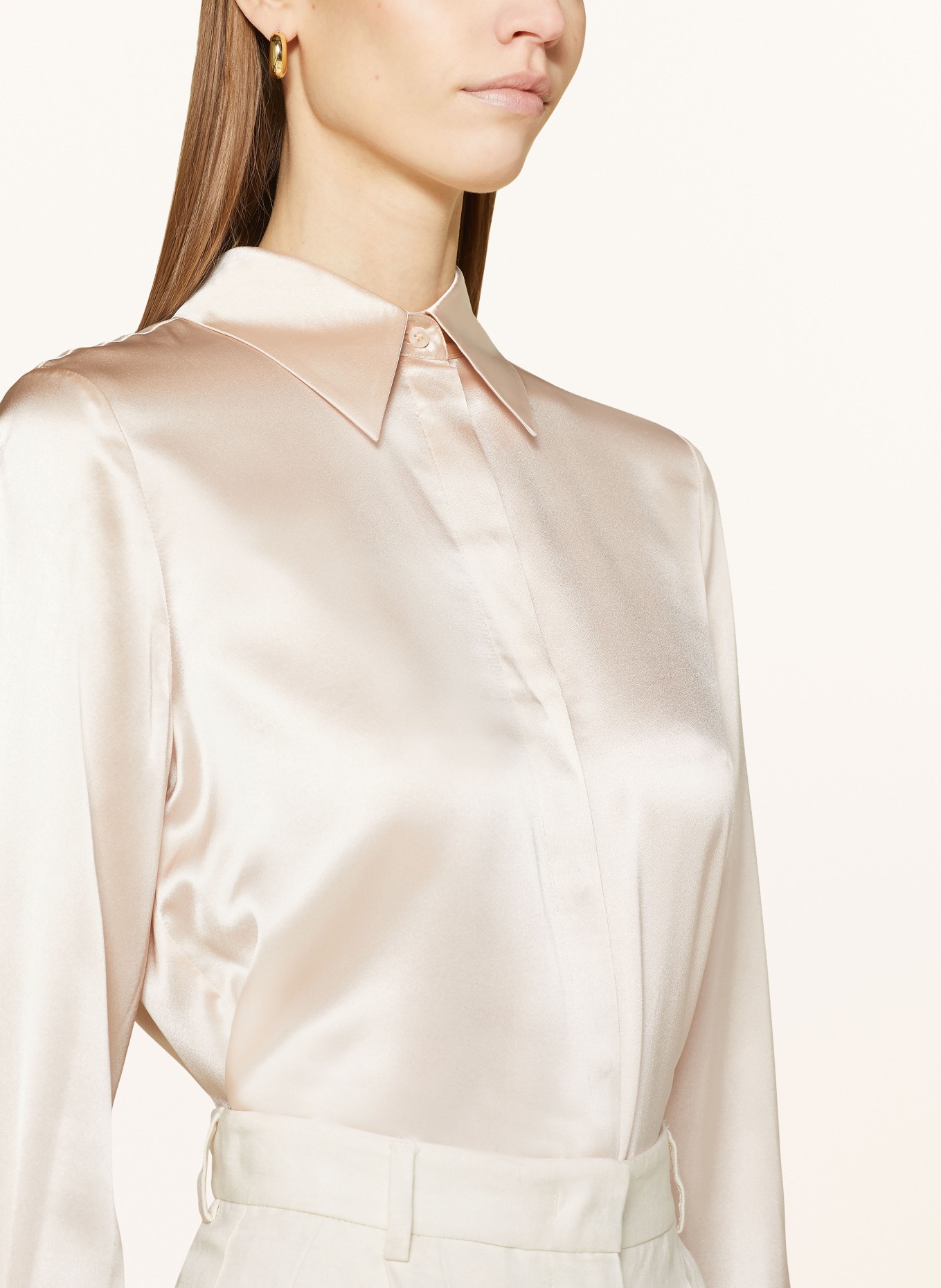 REISS Shirt blouse IRINA in silk, Color: NUDE (Image 4)