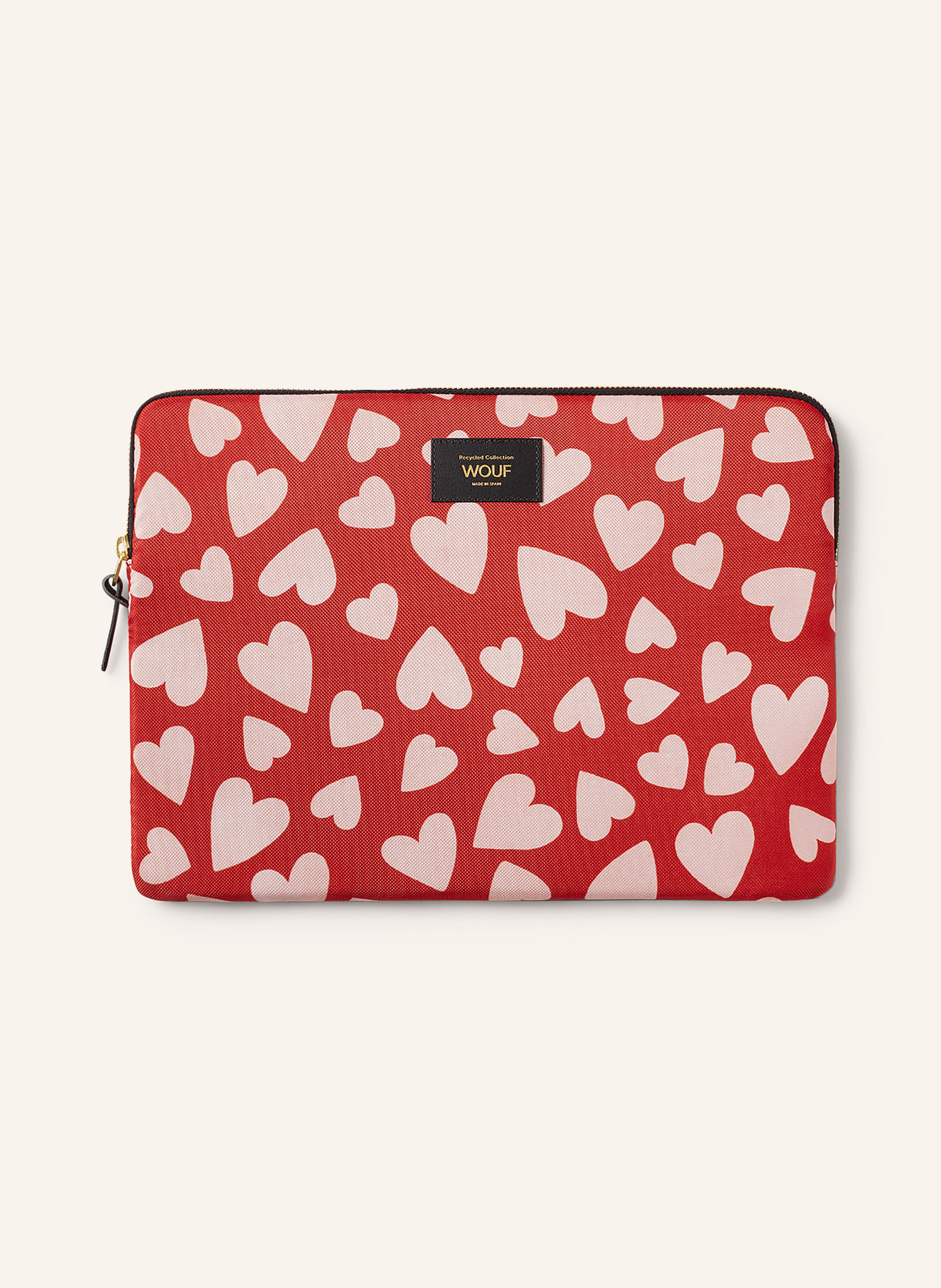 WOUF Laptop sleeve AMORE, Color: RED/ WHITE (Image 1)