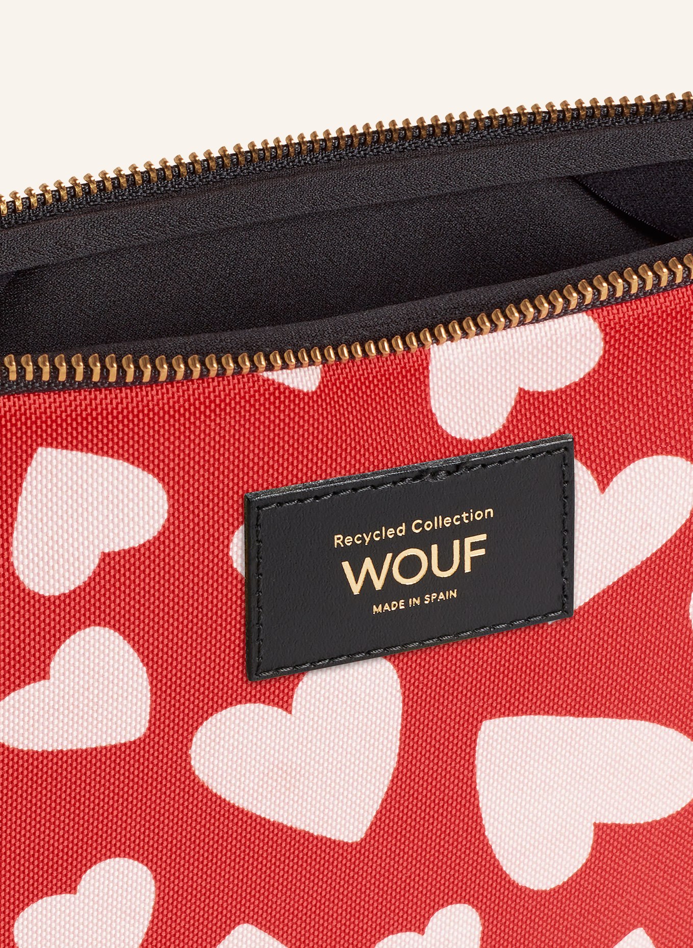 WOUF Laptop sleeve AMORE, Color: WHITE/ RED (Image 4)