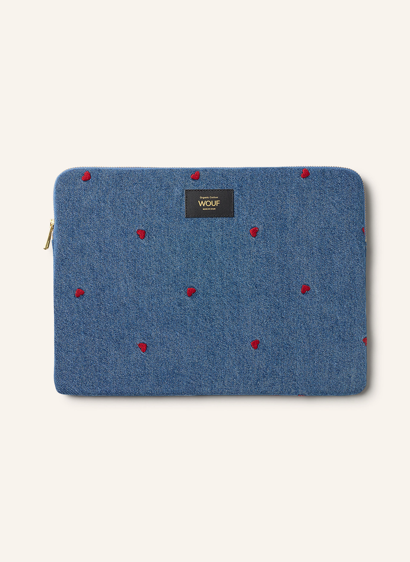 WOUF Laptop sleeve ANAIS, Color: BLUE/ RED (Image 1)