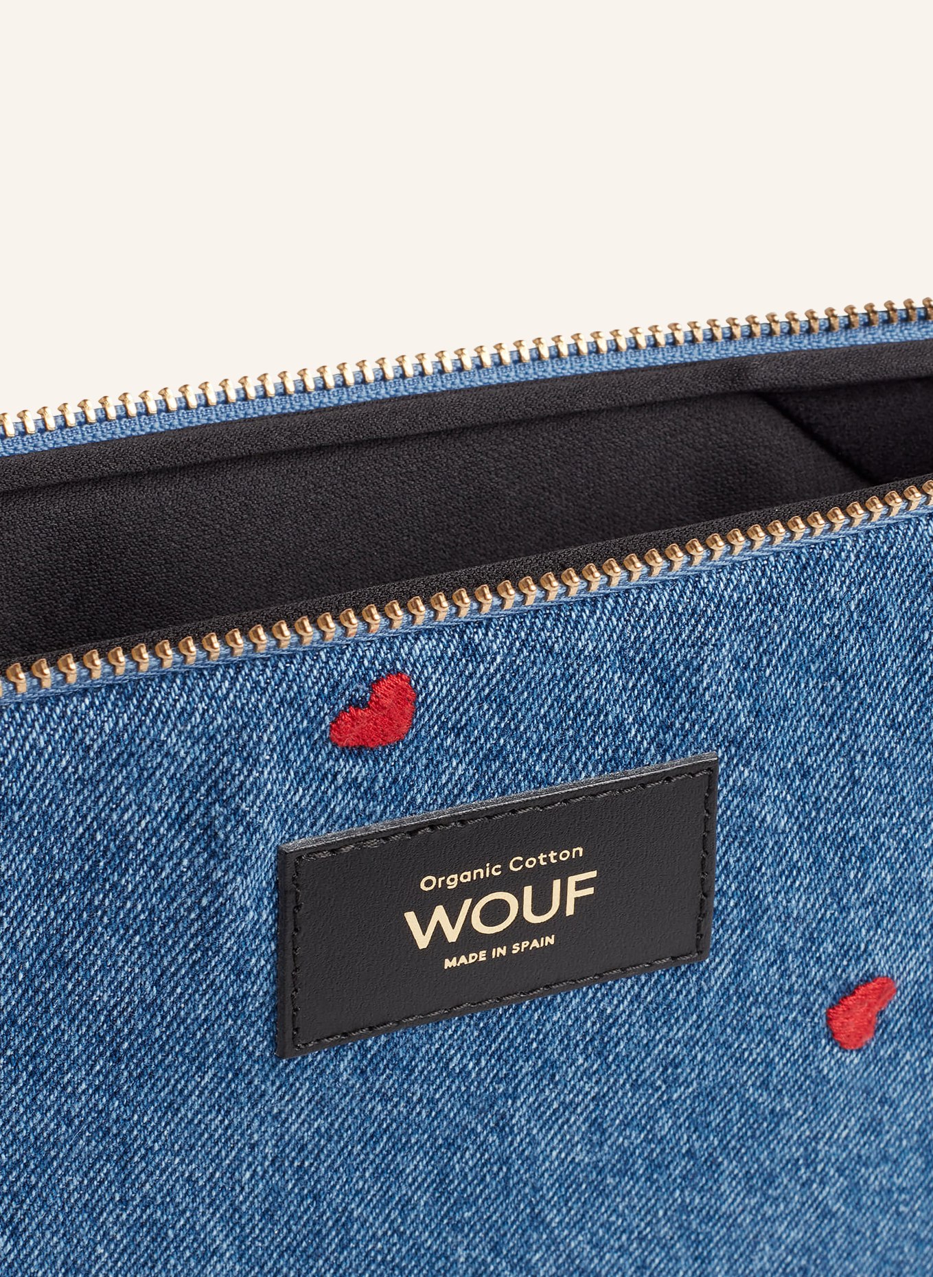 WOUF Laptop sleeve ANAIS, Color: BLUE/ RED (Image 4)
