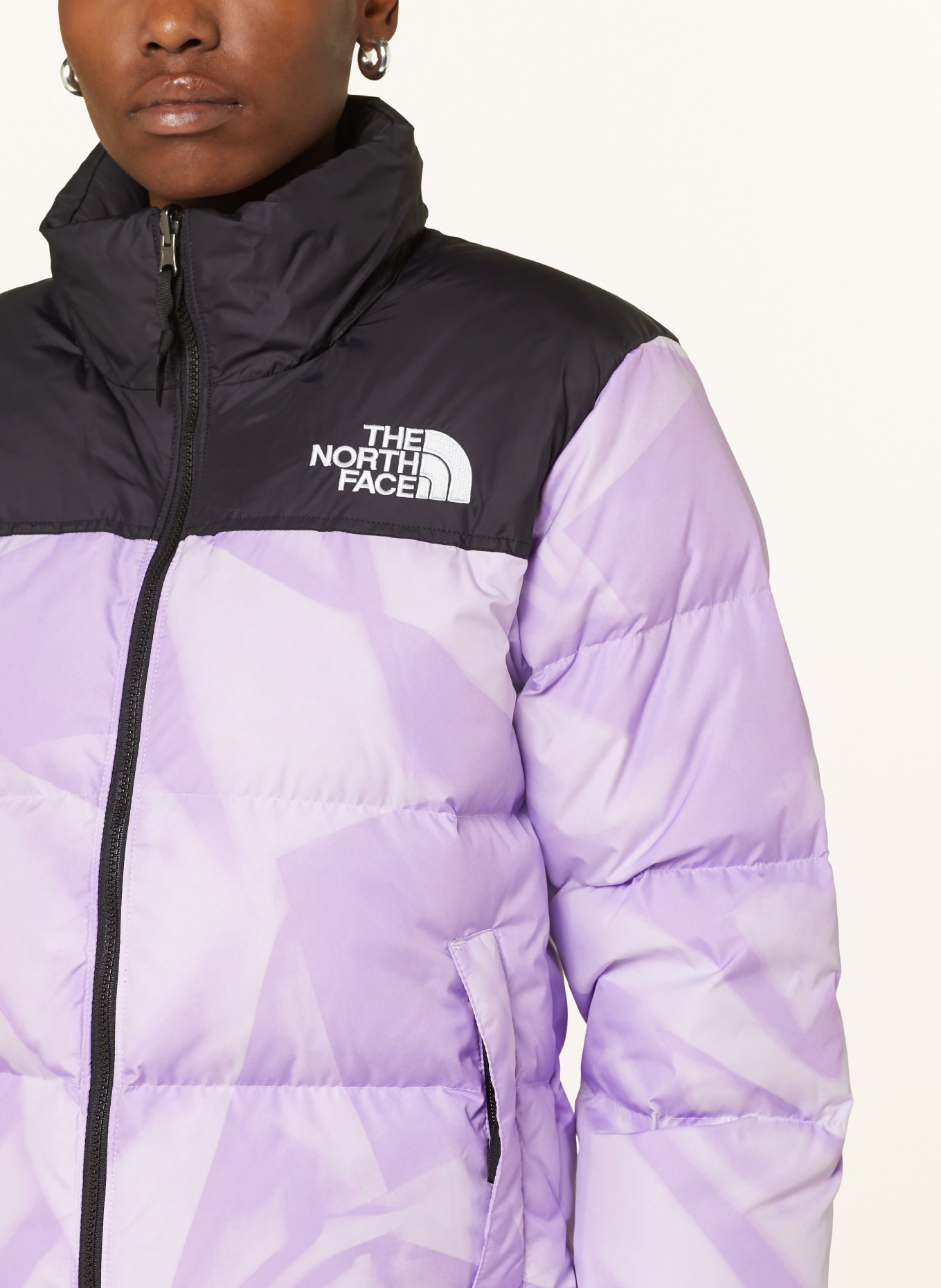 THE NORTH FACE Down jacket 1996 RETRO NUPTSE, Color: LIGHT PURPLE/ BLACK (Image 4)