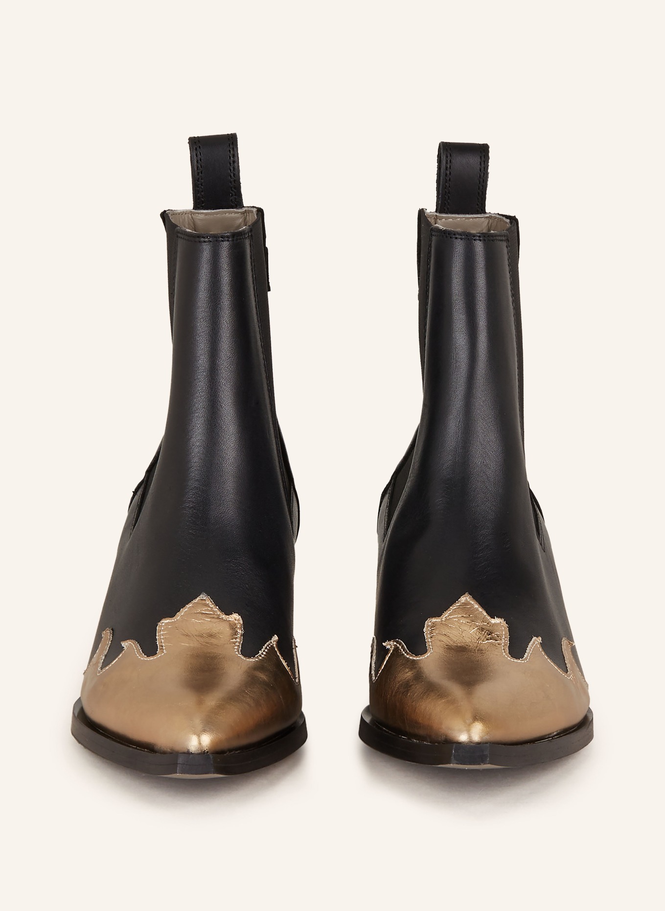ALLSAINTS Cowboy boots DELLAWARE, Color: BLACK/ GOLD (Image 3)