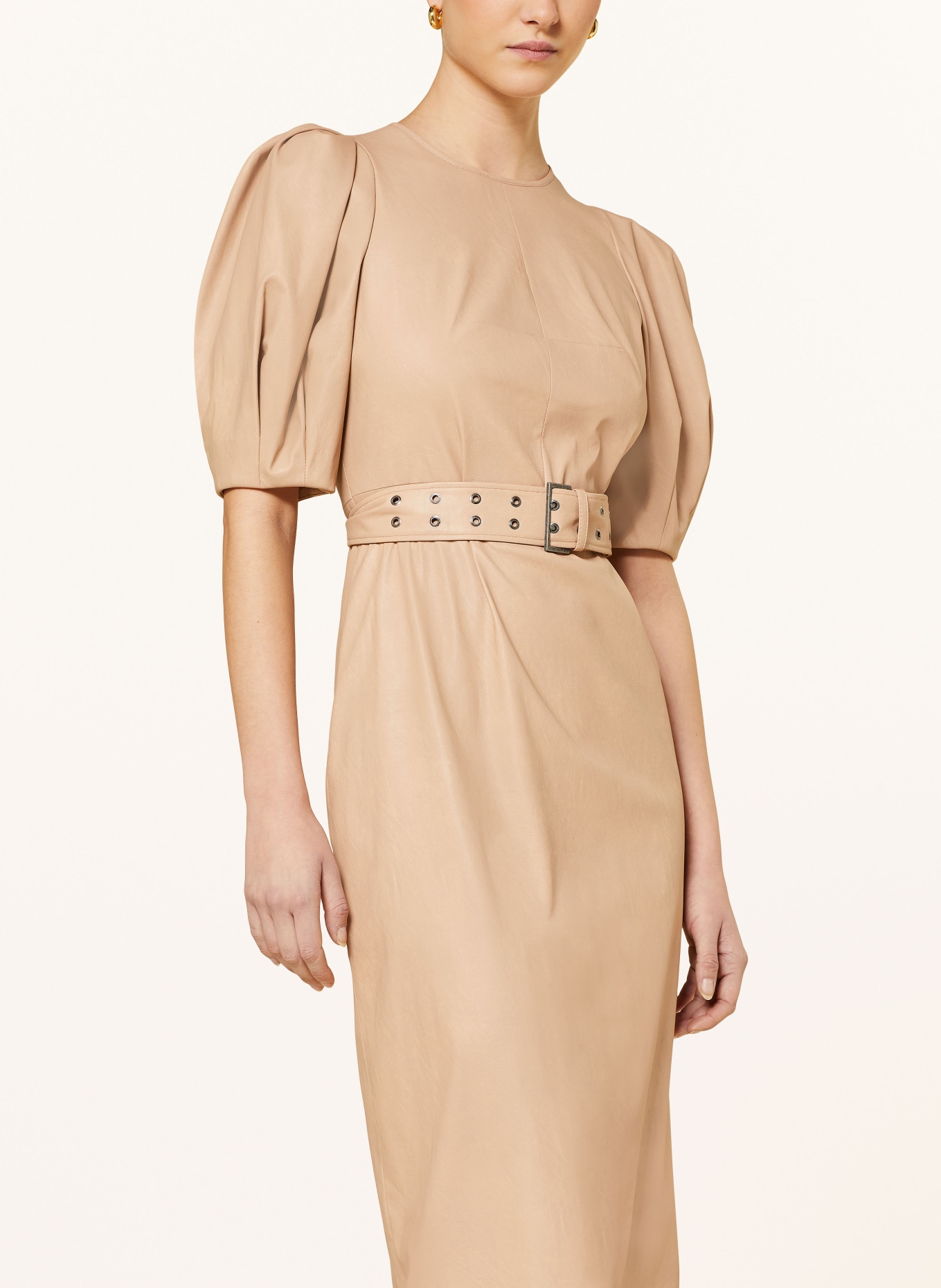 TED BAKER Kleid PALOWMA in Lederoptik, Farbe: CAMEL (Bild 4)