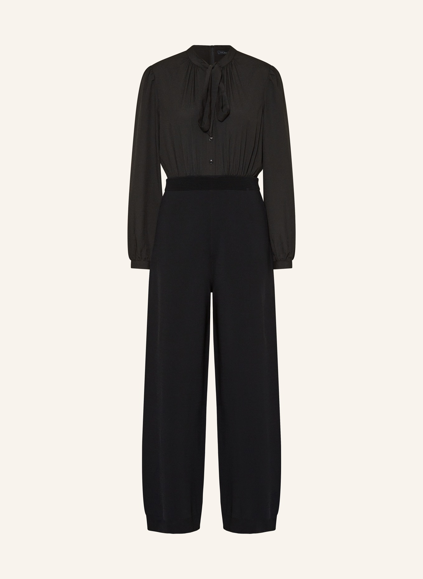 TED BAKER Jumpsuit LEOT in mixed materials, Color: BLACK (Image 1)
