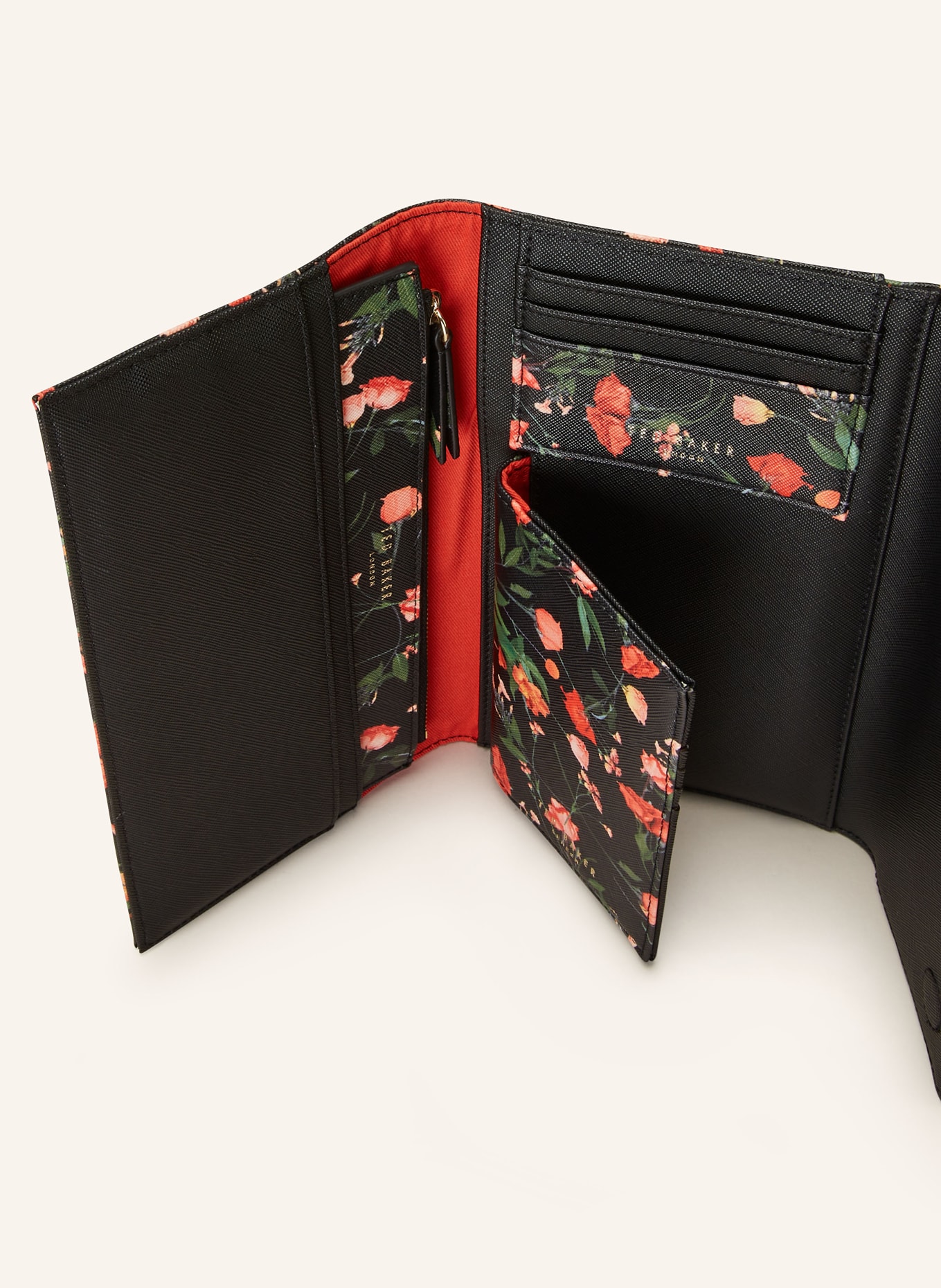TED BAKER Set PAITIIA: Clutch, passport case and pouch, Color: BLACK/ GREEN/ RED (Image 3)