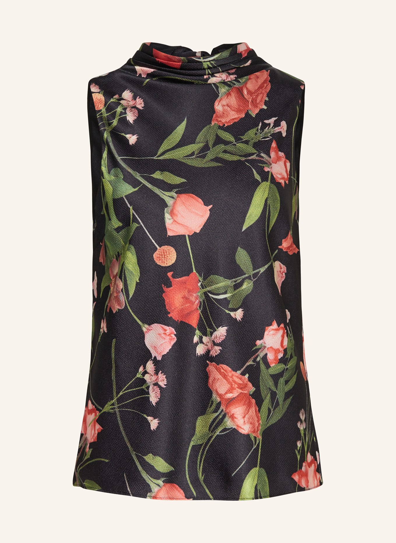 TED BAKER Blouse top RAEVEN, Color: BLACK/ RED/ GREEN (Image 1)