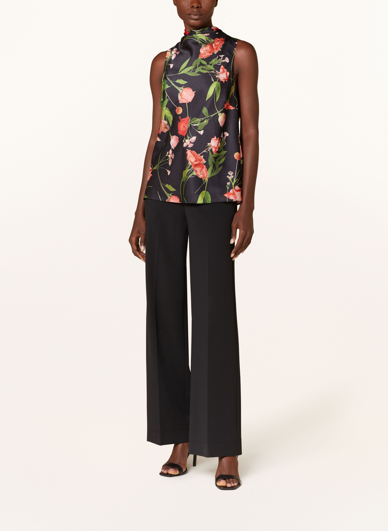 TED BAKER Blouse top RAEVEN, Color: BLACK/ RED/ GREEN (Image 2)