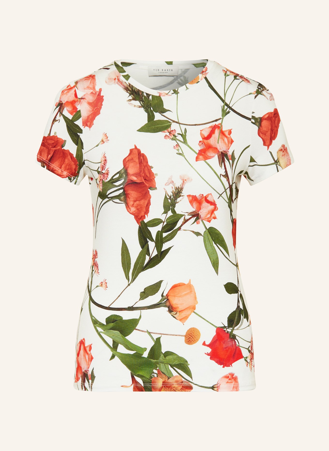 TED BAKER T-shirt TREYYA, Color: WHITE/ RED/ GREEN (Image 1)