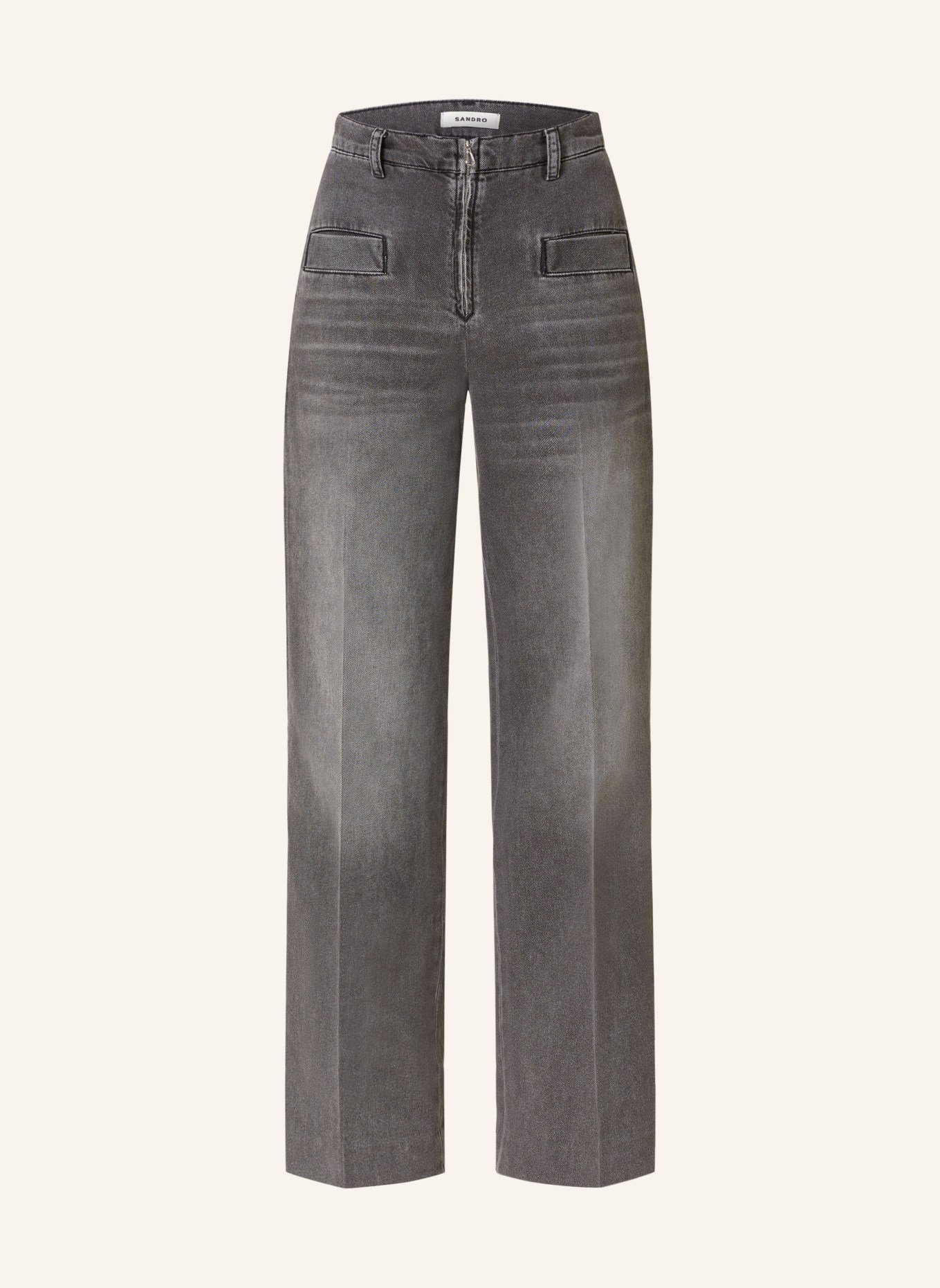 SANDRO Straight Jeans, Farbe: 24 GREY (Bild 1)