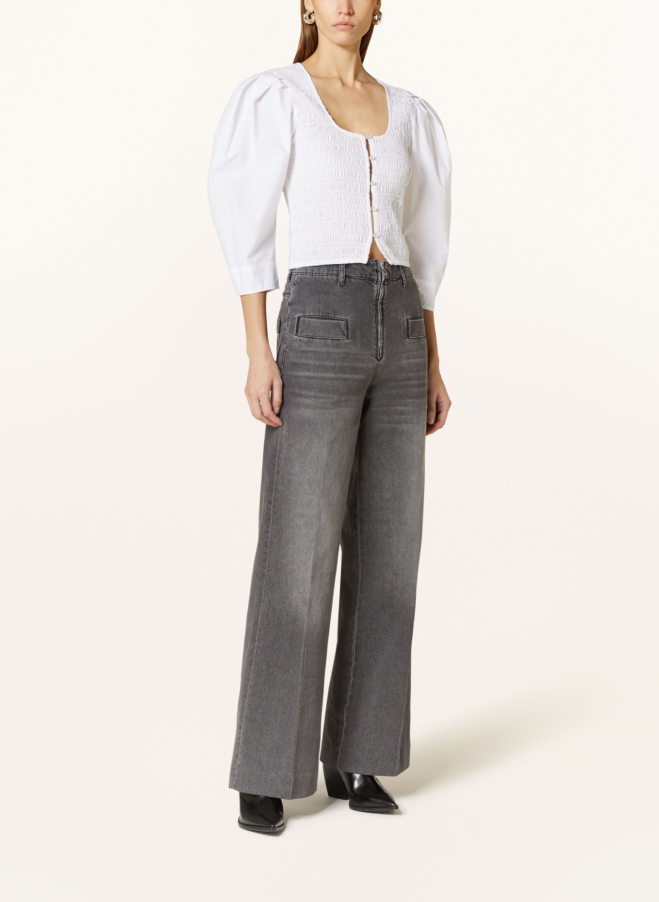 SANDRO Straight Jeans, Farbe: 24 GREY (Bild 2)