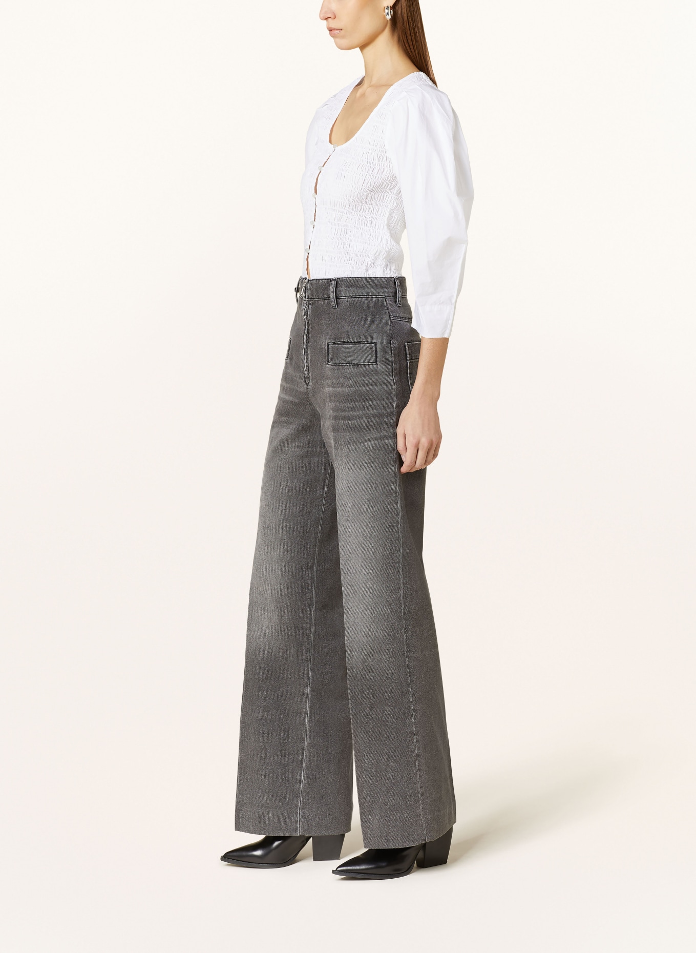SANDRO Straight Jeans, Farbe: 24 GREY (Bild 4)