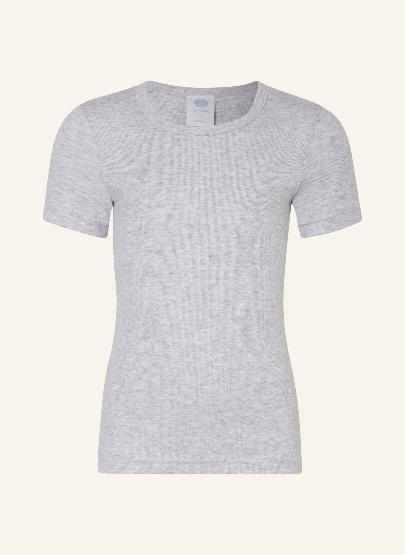 Sanetta T-Shirt, Farbe: HELLGRAU/ HELLROT/ WEISS (Bild 1)