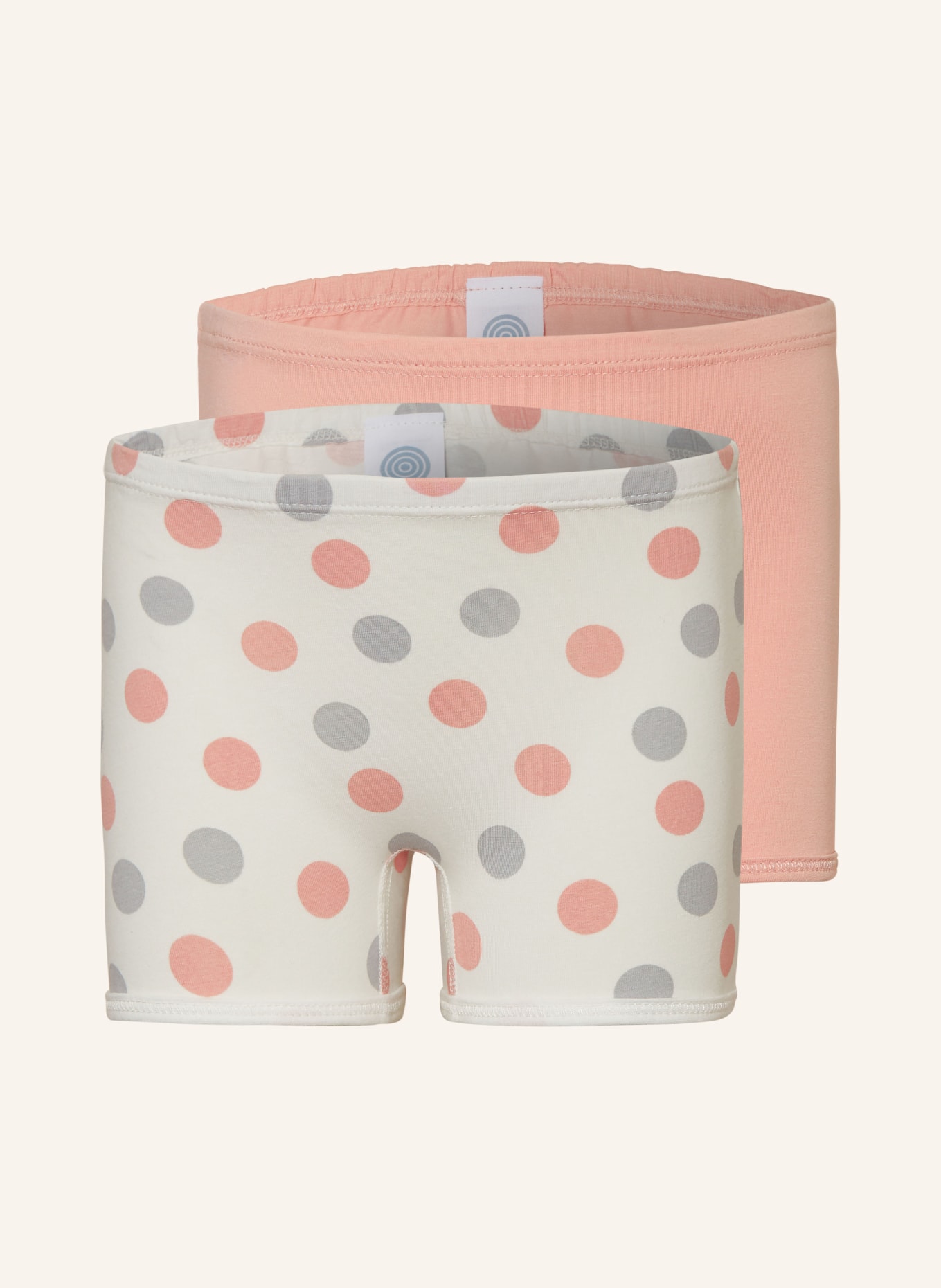 Sanetta 2er-Pack Panties, Farbe: ROSA/ WEISS/ GRAU (Bild 1)