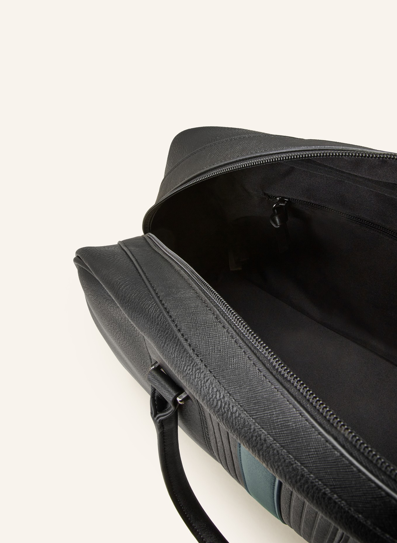 TED BAKER Weekend bag EVIAN, Color: BLACK/ DARK GREEN (Image 3)