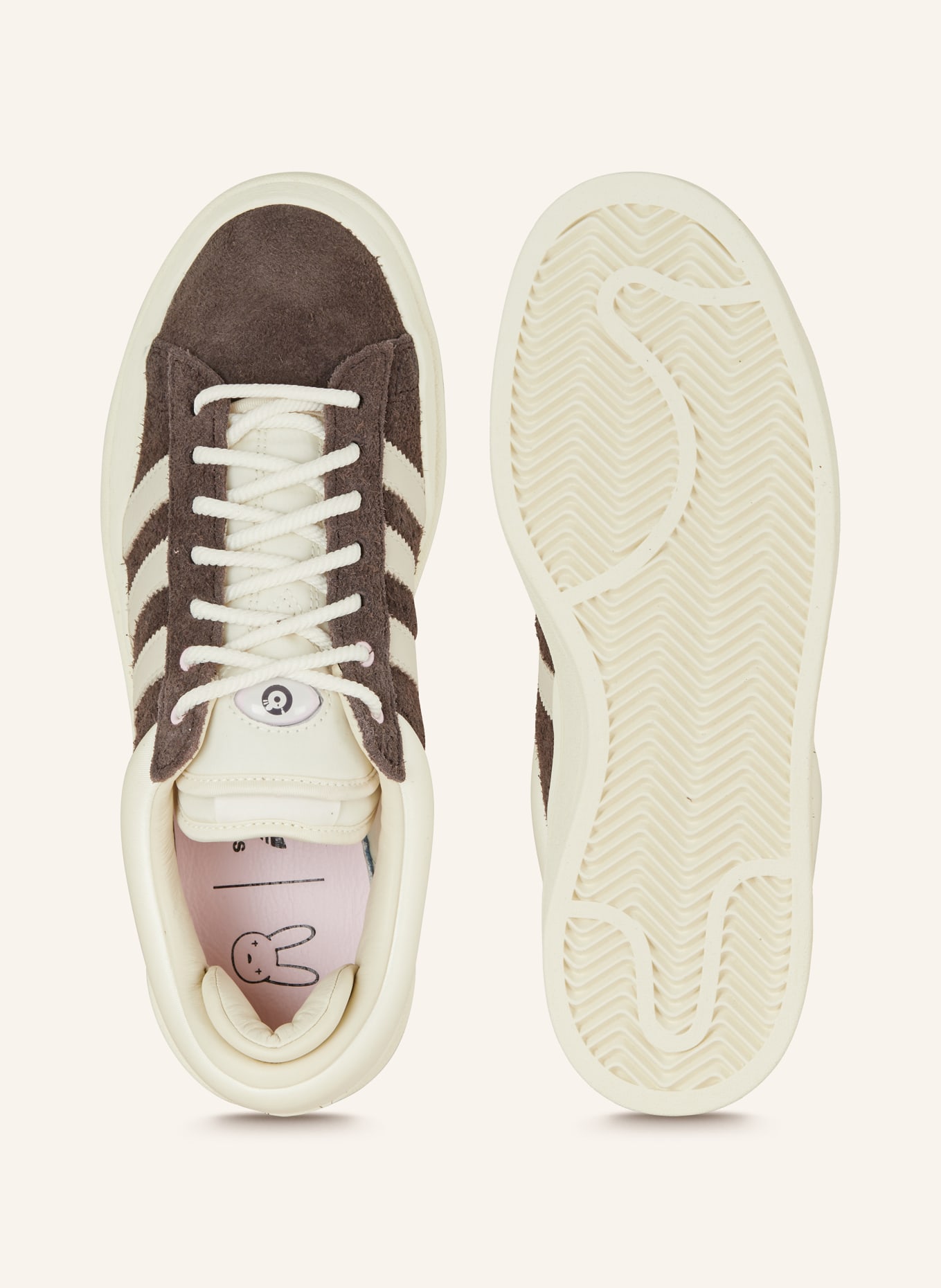 adidas Originals Sneakers BAD BUNNY CAMPUS, Color: DARK BROWN/ ECRU (Image 5)