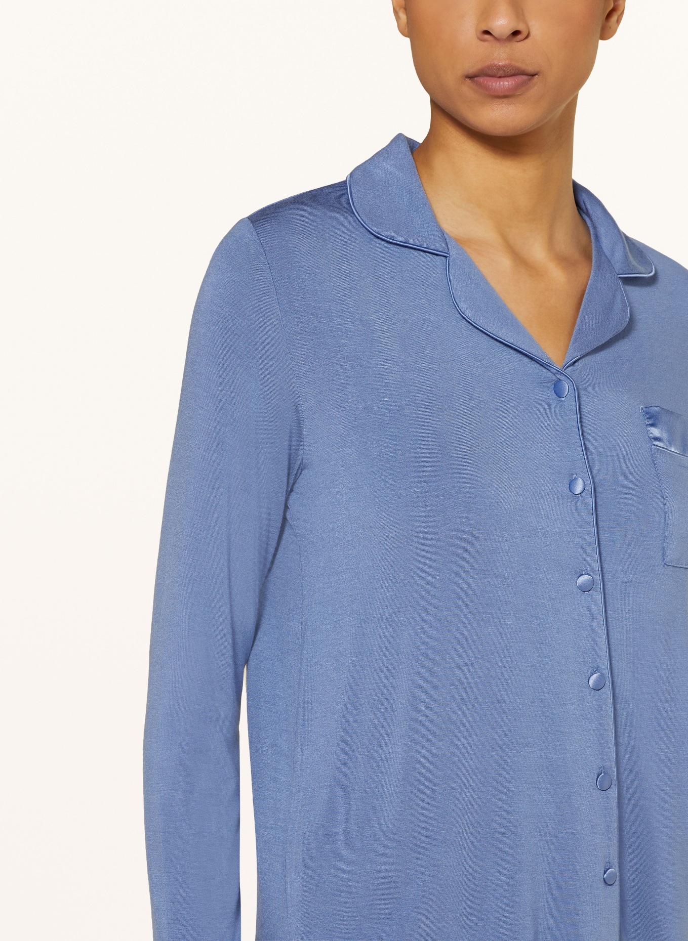 FEMILET Pajama shirt DAISY, Color: BLUE (Image 4)
