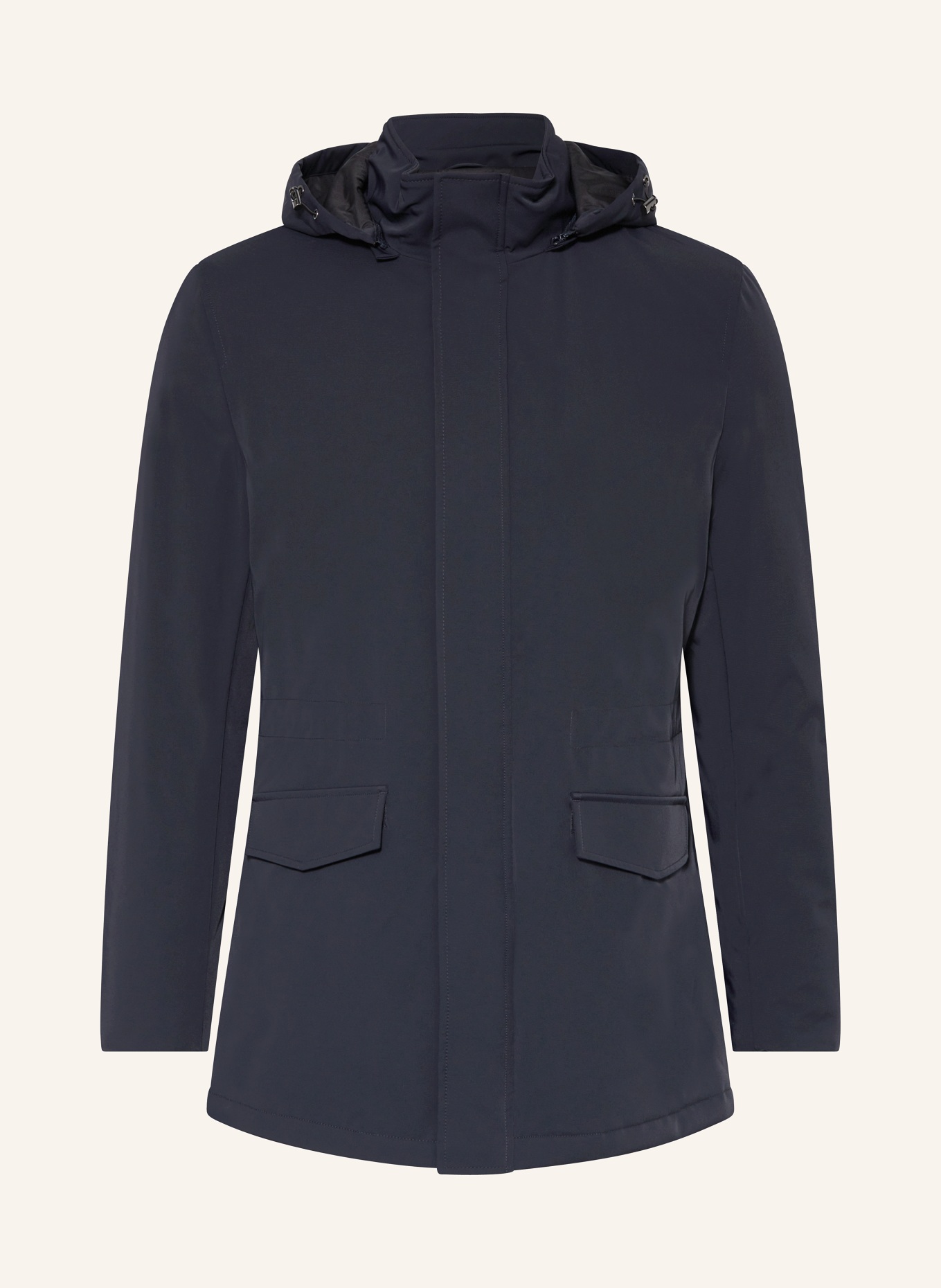 REISS Jacket DUBLIN with removable hood, Color: DARK BLUE (Image 1)