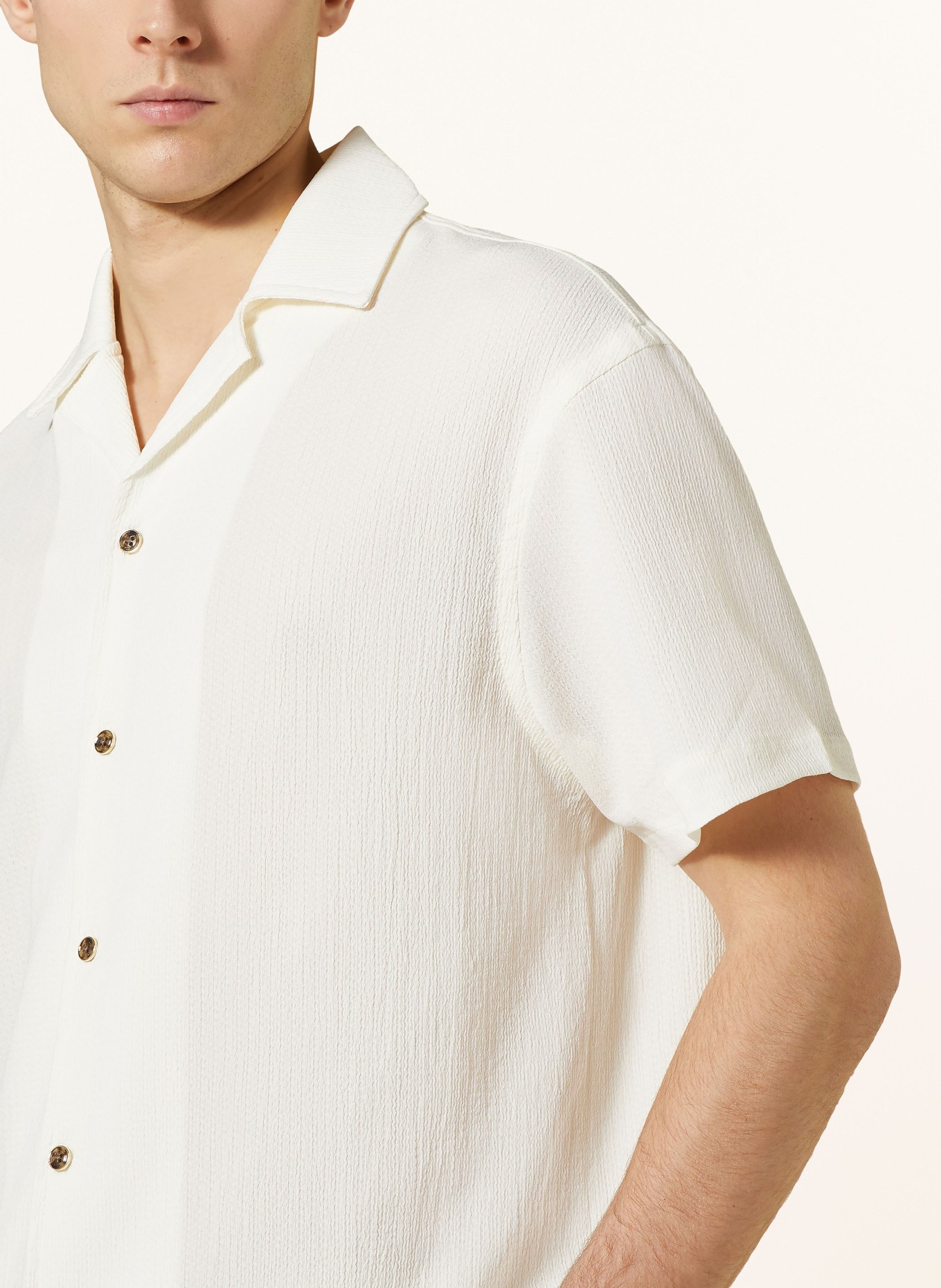REISS Resort shirt HUNT comfort fit, Color: ECRU (Image 4)
