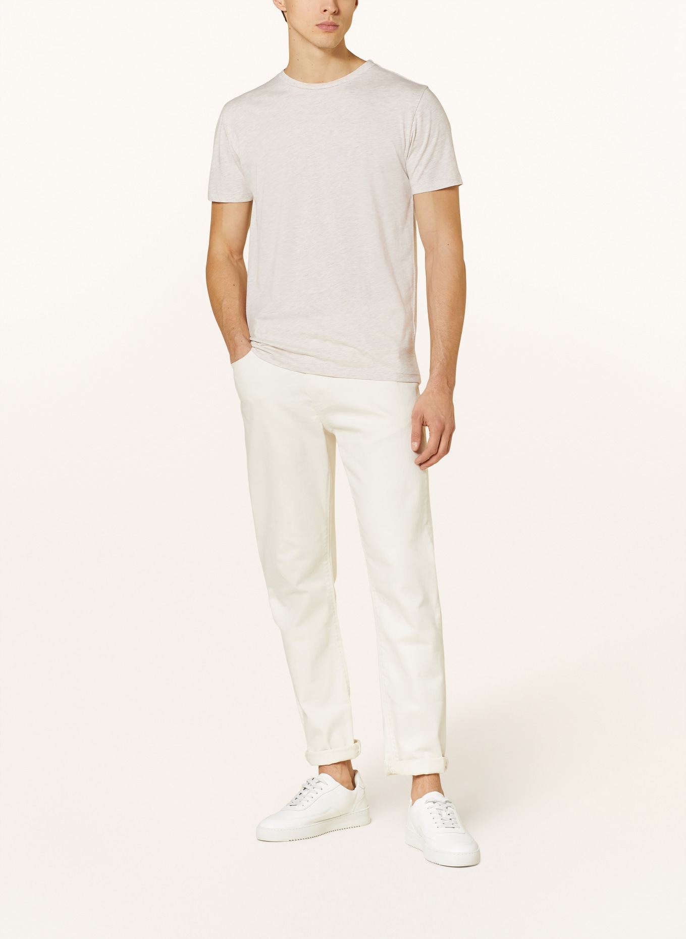 REISS T-shirt BLESS: KREMOWY