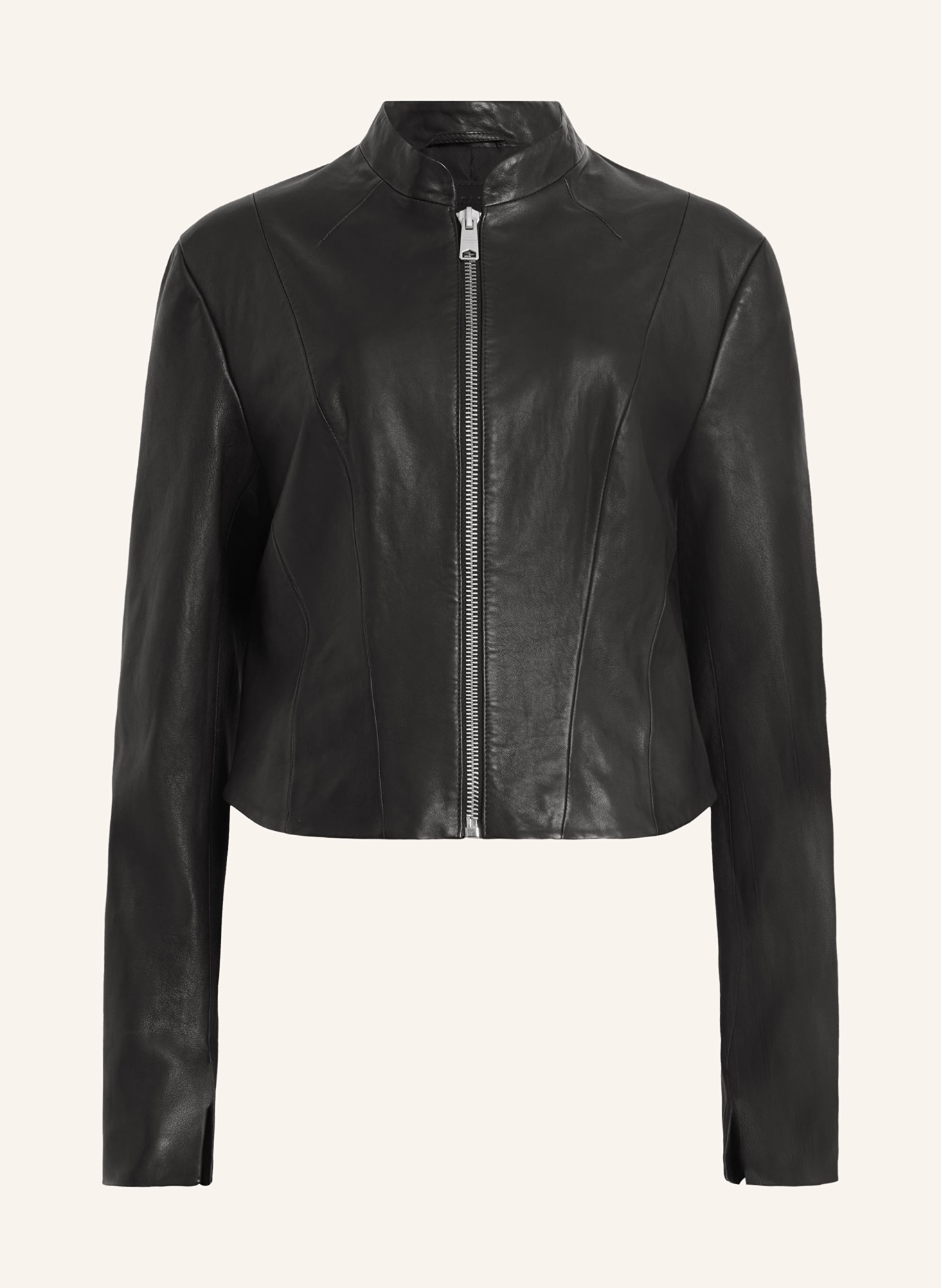 ALLSAINTS Leather jacket SADLER, Color: BLACK (Image 1)