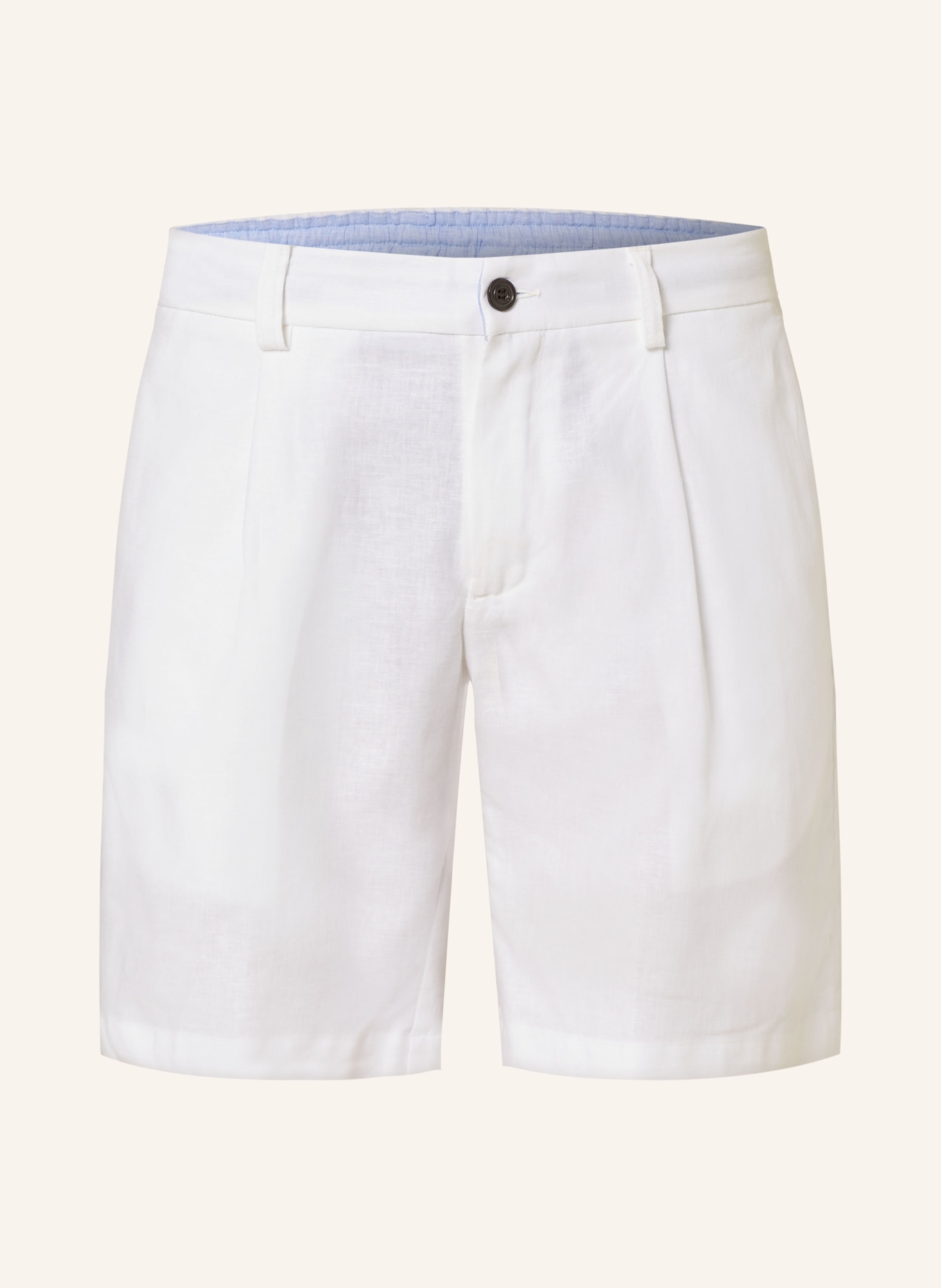 PAUL & SHARK Shorts with linen, Color: WHITE (Image 1)