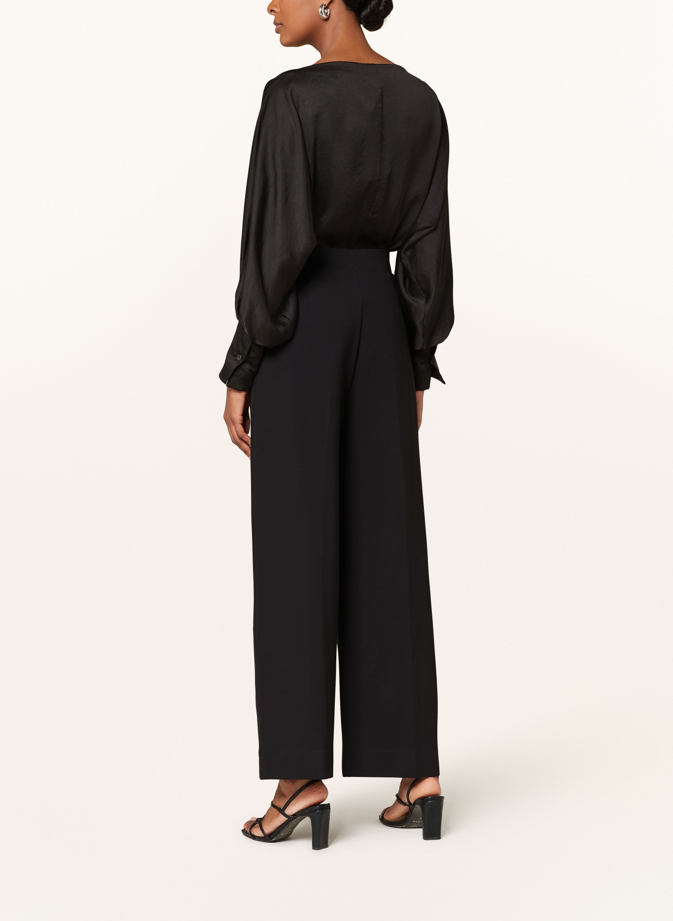 Phase Eight Wide leg trousers MILA in jersey, Color: BLACK (Image 3)